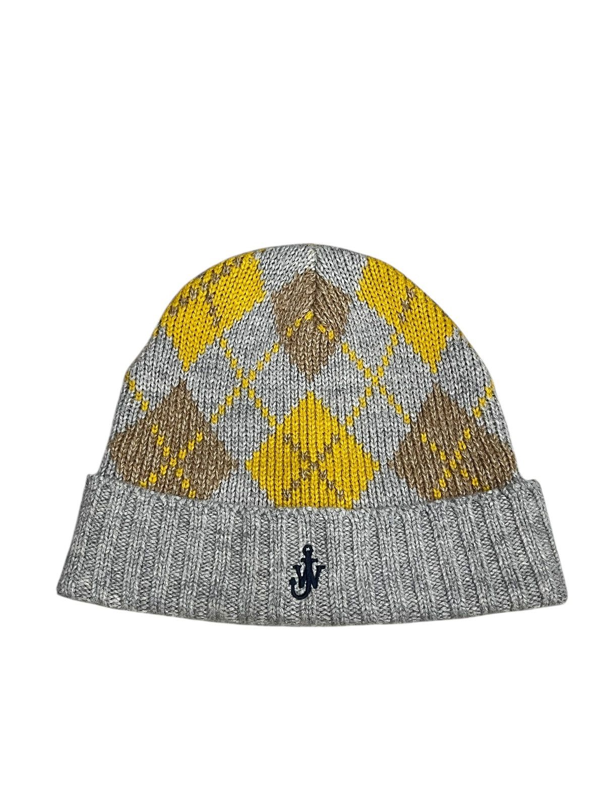 JW Anderson × Uniqlo JW Anderson x Uniqlo Heattech Argyle Beanie - One Size Size ONE SIZE - 3 Thumbnail