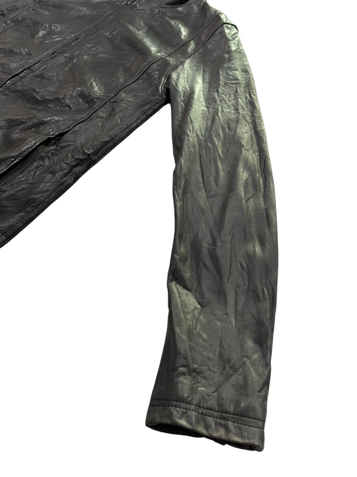 Genuine Leather Shama Do Less Code Japan Cowhide Leather Jacket Hoodie Size US S / EU 44-46 / 1 - 4 Thumbnail