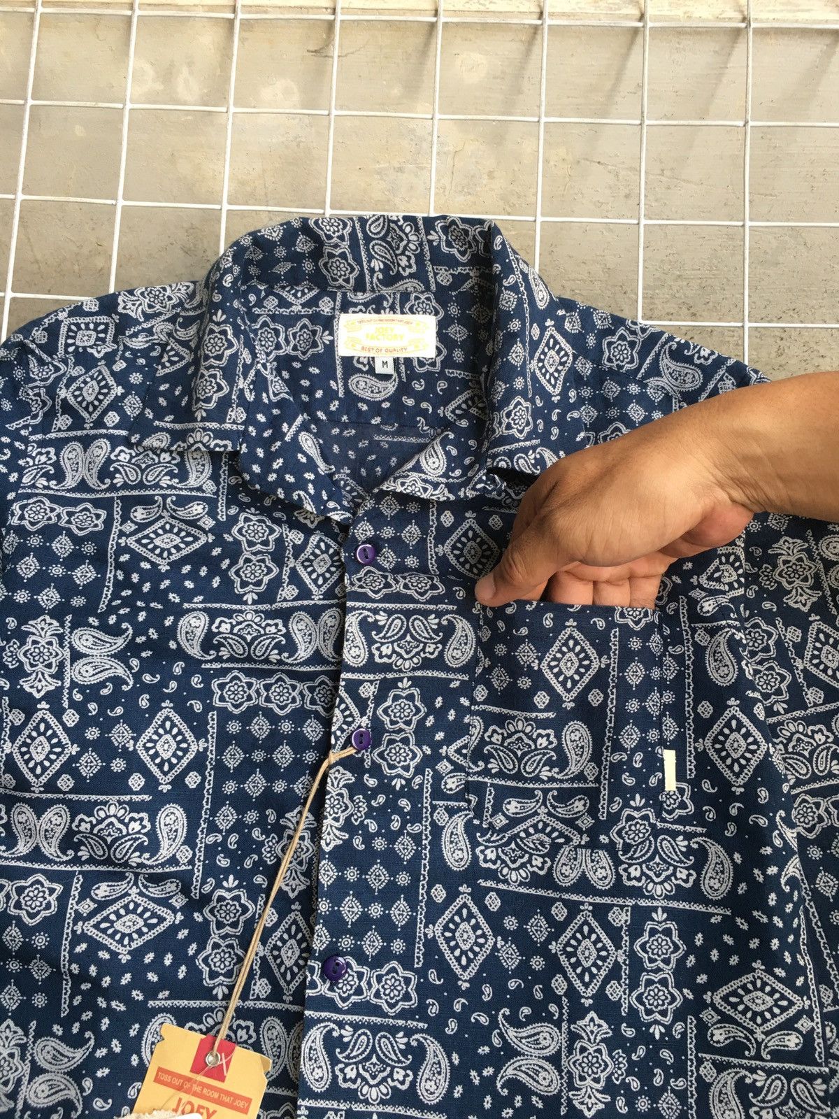 Japanese Brand Joey Factory Bandana Paisley Button Shirt Size US M / EU 48-50 / 2 - 2 Thumbnail