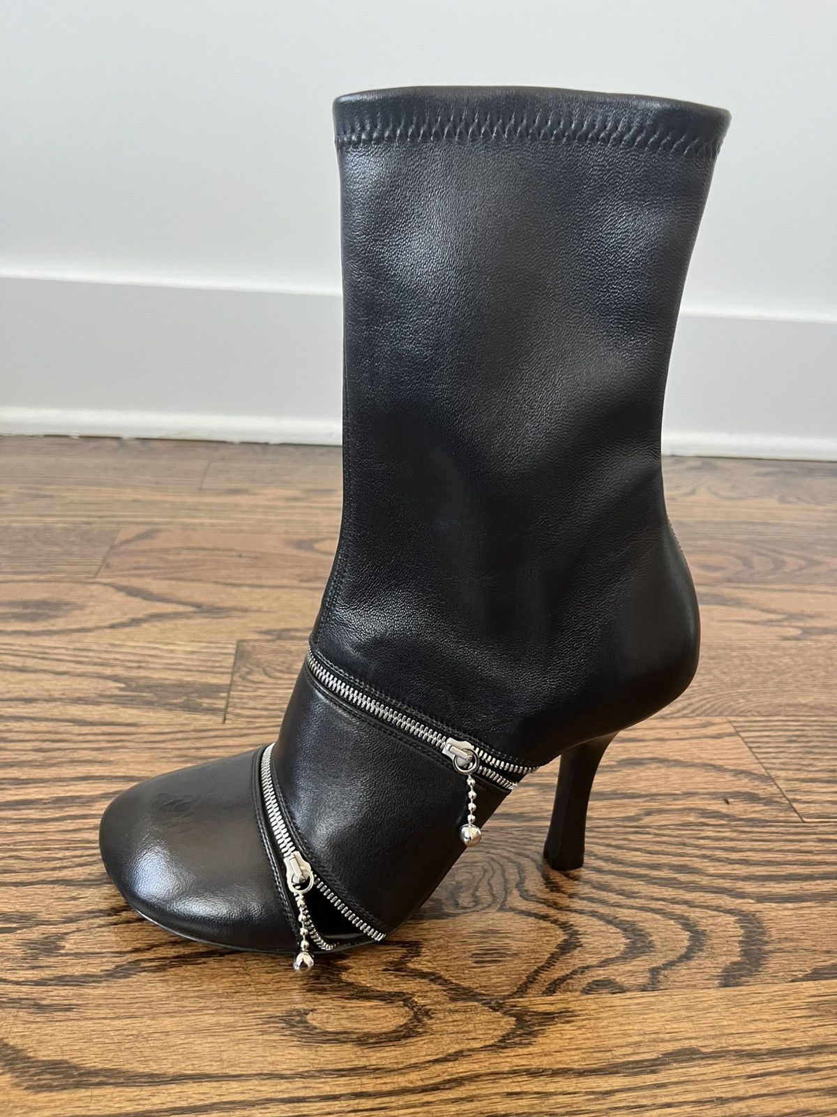 Burberry Burberry Leather Peep Boots Size US 7 / IT 37 - 11 Thumbnail