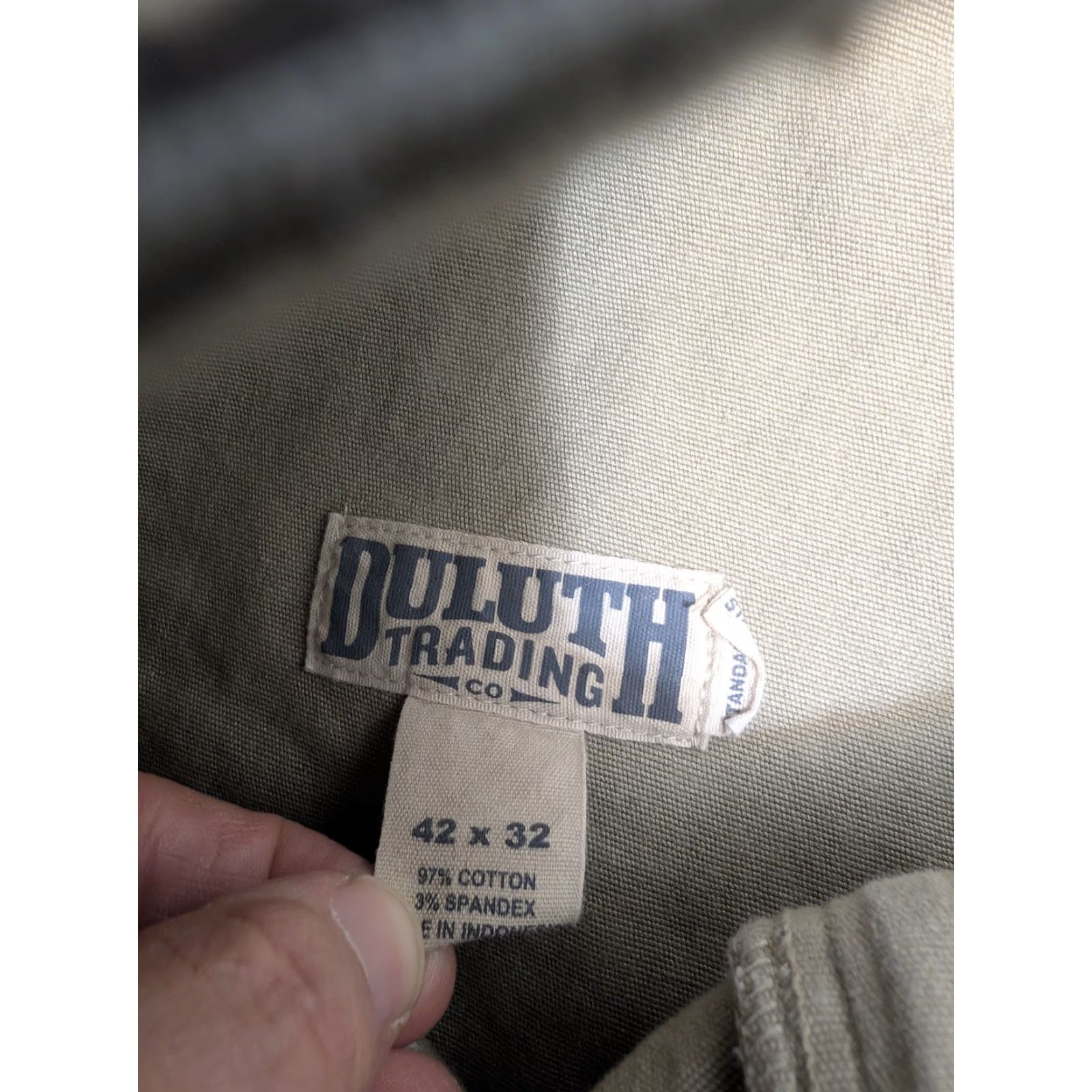 Denime Duluth Jeans Beige 42x32 Mens Regular Fit Denim 5-Pocket Stretch Spandex Fire Hose Logo Shirt/Hoodie (adjusted) Size US 40 / EU 56 - 4 Thumbnail
