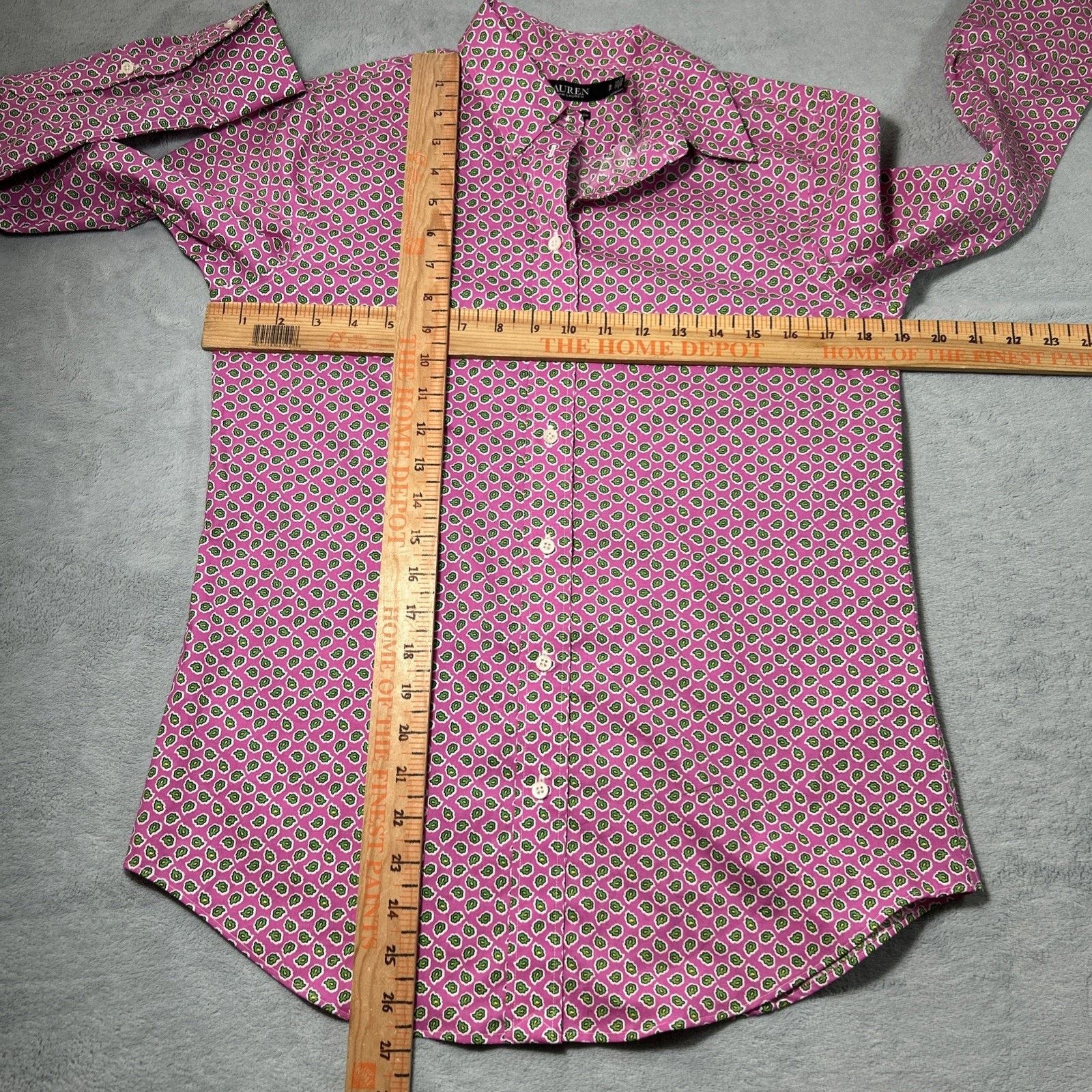 Lauren Ralph Lauren Polo Lauren Ralph Lauren Button Dress Shirt Small Flip Cuff Size S / US 4 / IT 40 - 10 Thumbnail