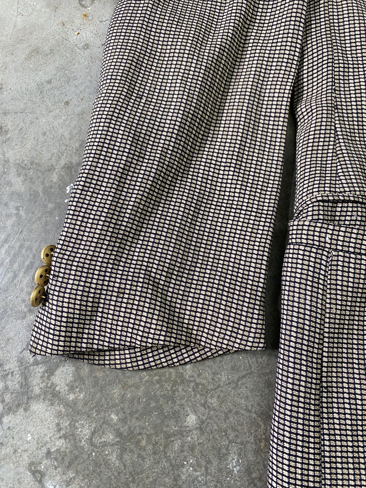 Versace Rare Vintage 90s Versace Classic V2 Checkered Blazer Size US M / EU 48-50 / 2 - 4 Thumbnail