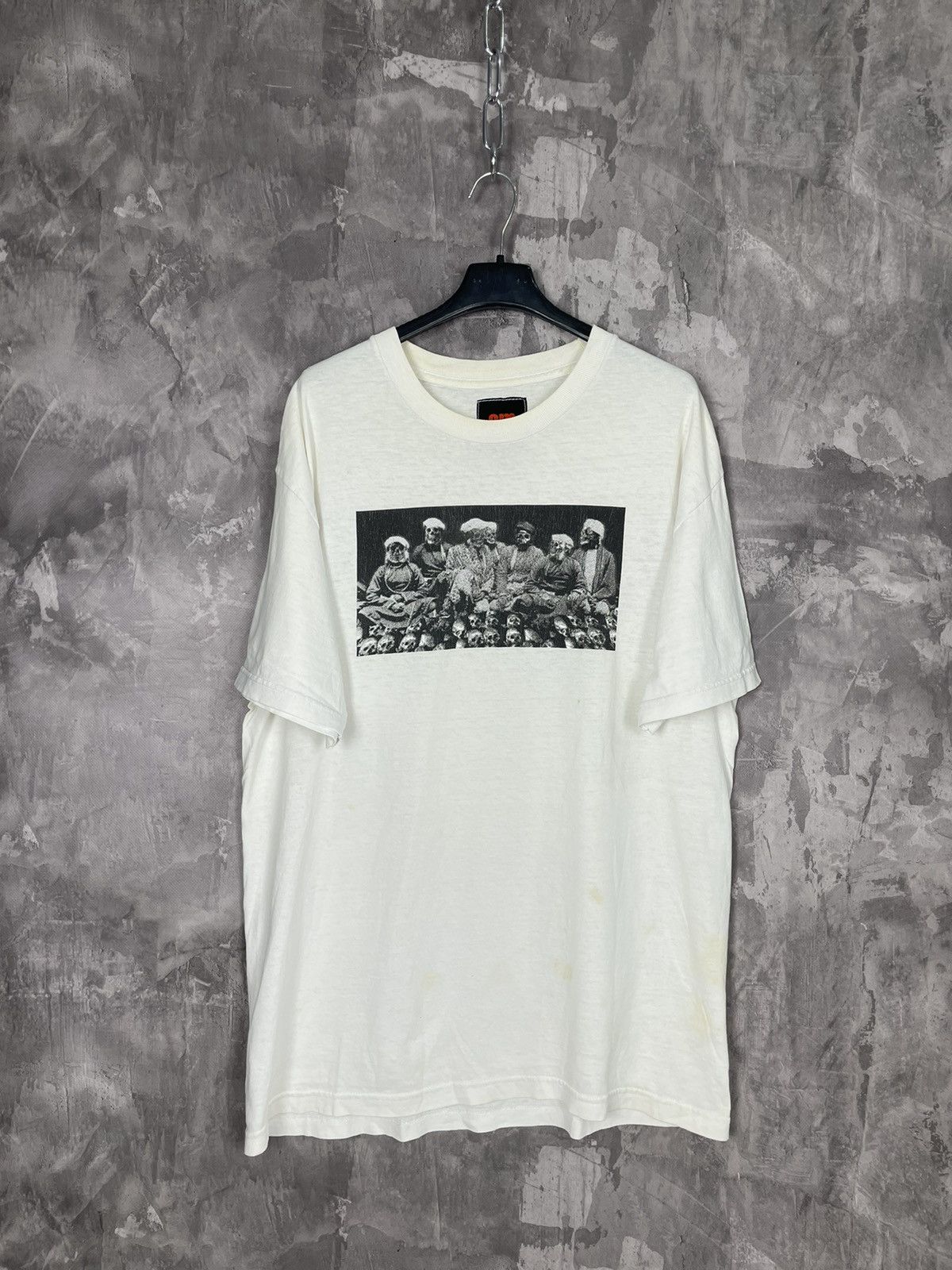 Vintage Skull Y2K Distressed Punk Metal Skull Logo Trashed T shirt Size US L / EU 52-54 / 3 - 1 Thumbnail