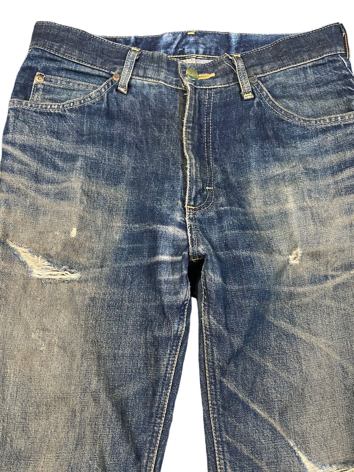 Lee Vintage Lee Rider Flare Bell Bottom Made in Nippon Denim Size US 31 - 2 Thumbnail