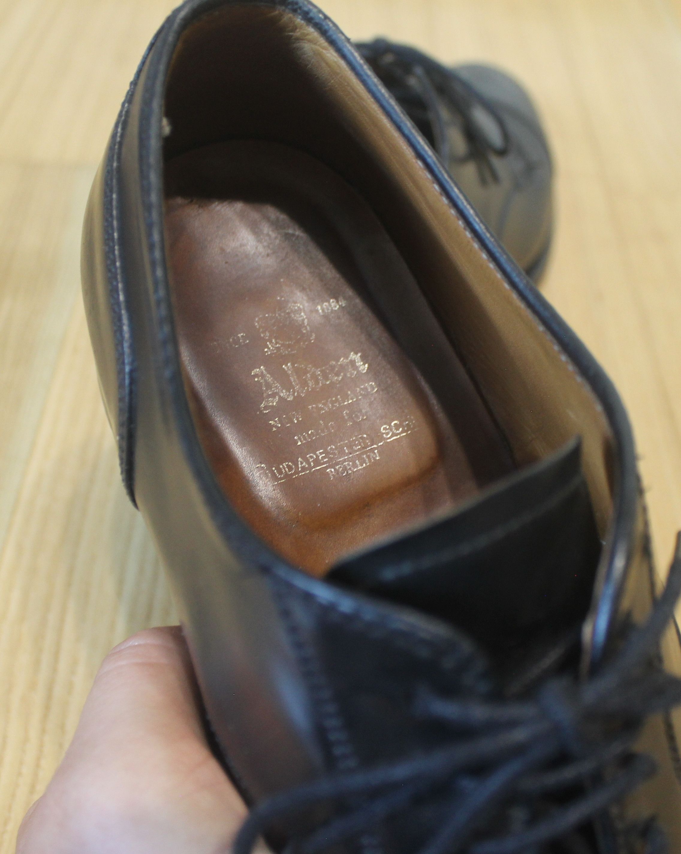 Alden Alden 2161 Straight Tip Blucher (Black Shell Cordovan) Size US 7.5 / EU 40-41 - 7 Thumbnail