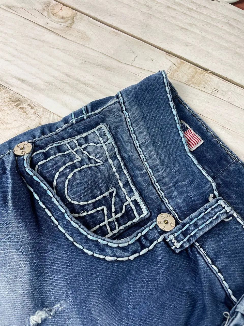 True Religion Vintage True Religion Straight Denim Jeans Japan Y2K Size US 34 / EU 50 - 13 Thumbnail
