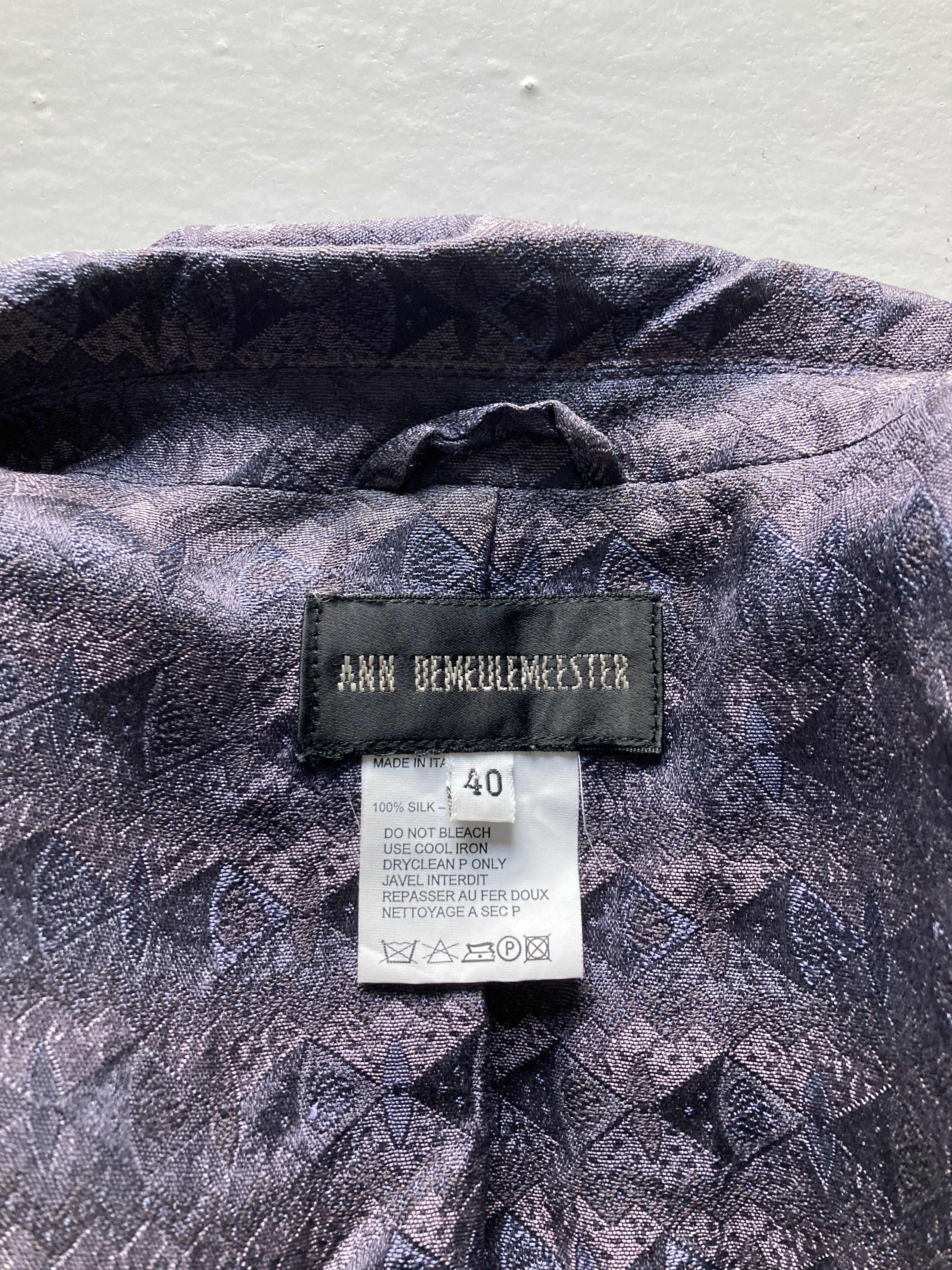 Ann Demeulemeester Early 90's Silk Jacket Size M / US 6-8 / IT 42-44 - 7 Thumbnail