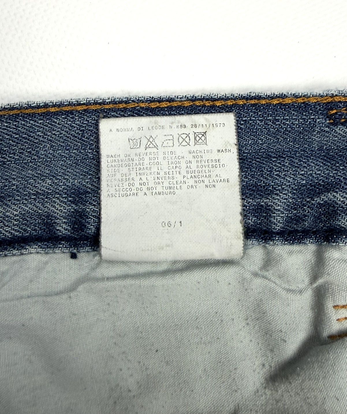 Dolce & Gabbana 00s Dolce & Gabbana Vintage Distressed Logo Jeans Blue Italy Size 34" / US 12 / IT 48 - 20 Thumbnail