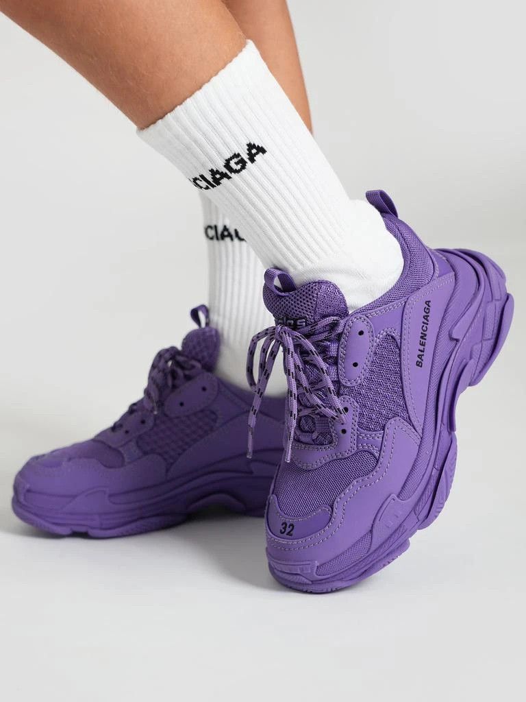 Balenciaga o1srvl11e0426 Size: KIDS 23 / Triple S Sneakers in Purple Size US 5 / EU 37 - 2 Thumbnail