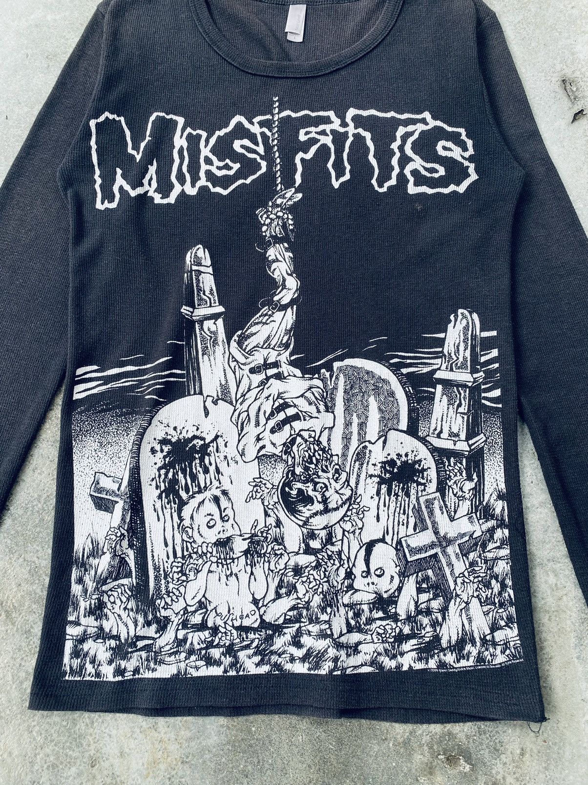 Band Tees Vintage Misfits Pushead Thermal Long Sleeve - Altered Size US S / EU 44-46 / 1 - 3 Thumbnail