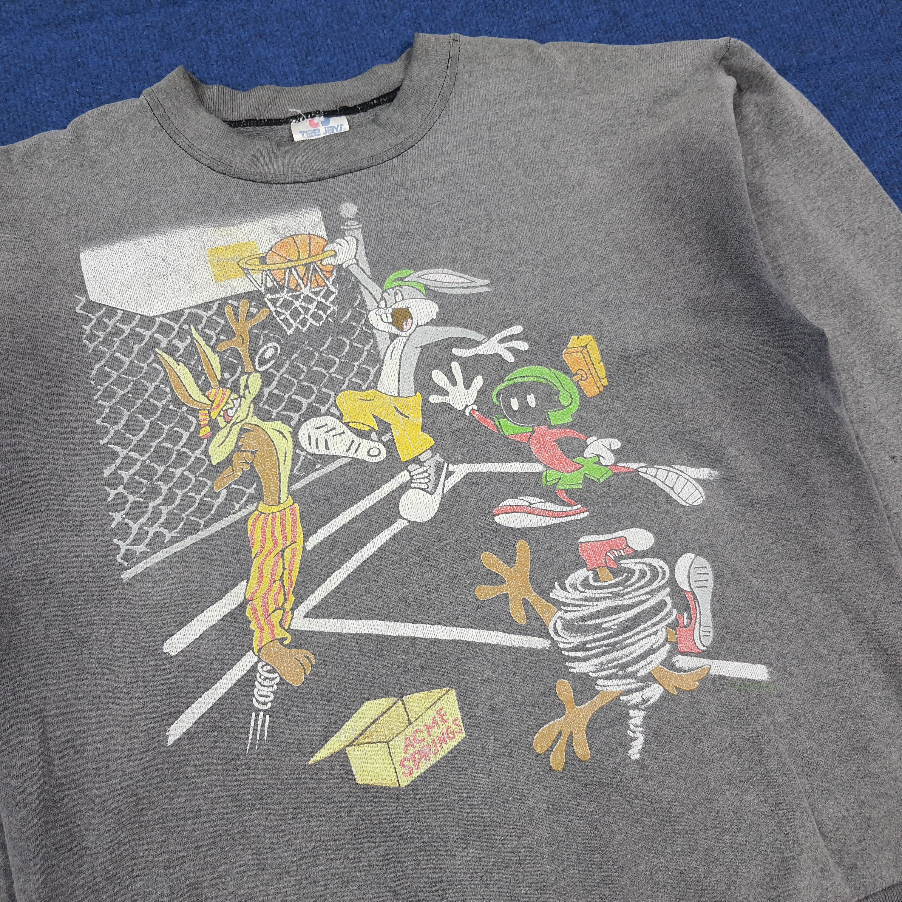TEE JAYS Vintage Looney Tunes Basketball Graphic Sweatshirt C300N25 Size US M / EU 48-50 / 2 - 2 Thumbnail