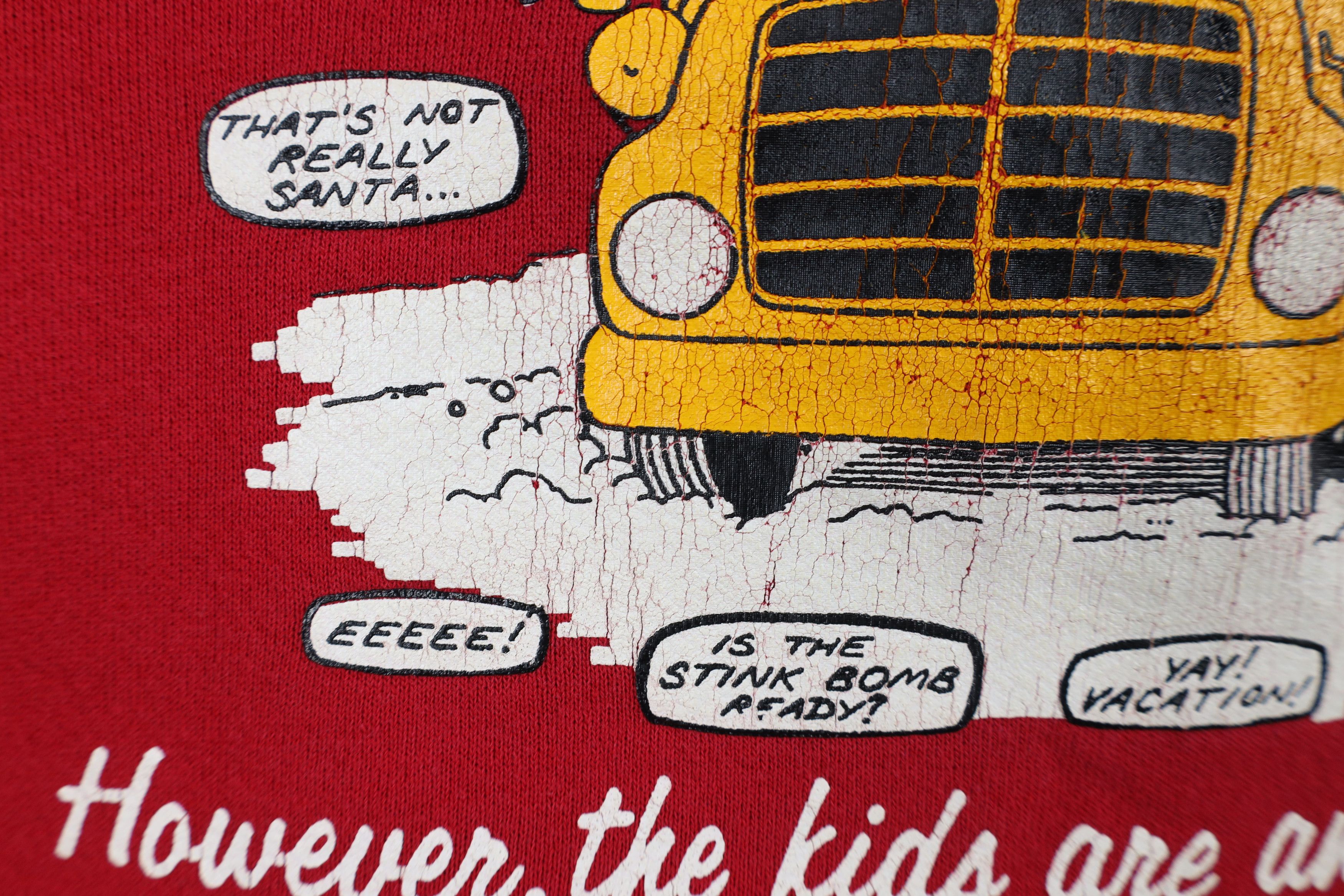 Vintage Vintage 90s Streetwear Christmas Bus Driver Sweatshirt USA Size XXL / US 16-18 / IT 52-54 - 6 Thumbnail