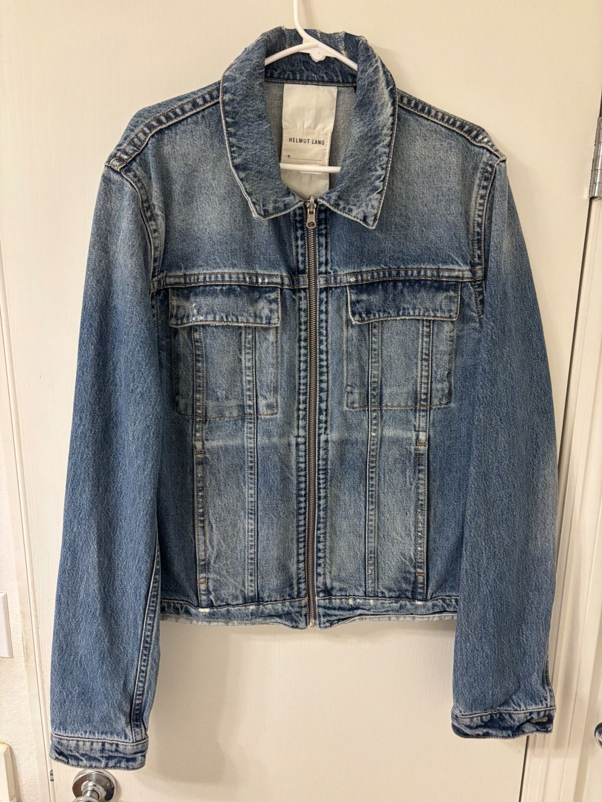 Helmut Lang Helmut lang zip up denim jacket | Grailed