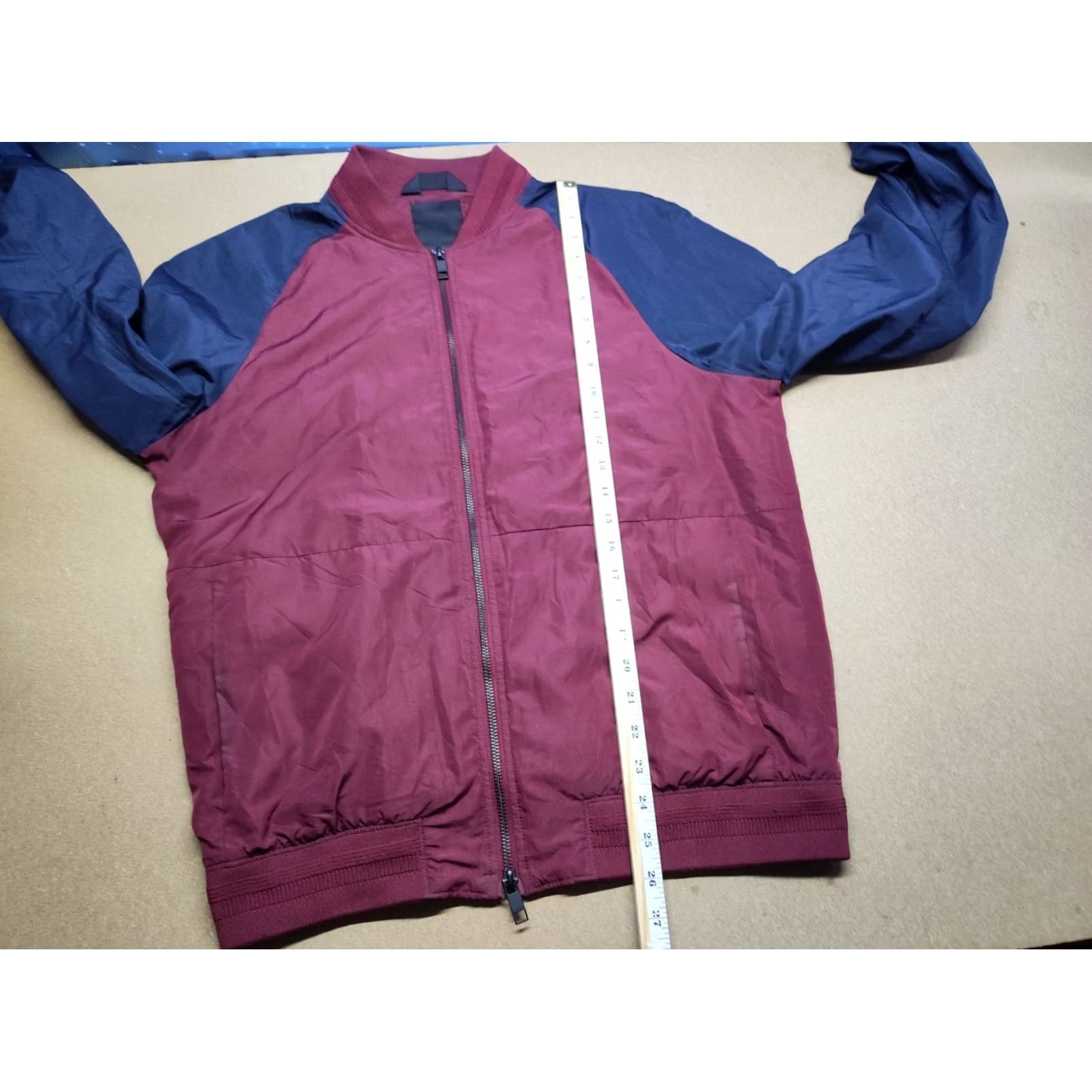 J.Lindeberg J. Lindeberg Mens Bomber Jacket L Thom Contrast Gravity Poly Full Zip Winter Fall Spring Mulicolor Regular Size Mens Jacket Size US L / EU 52-54 / 3 - 5 Thumbnail