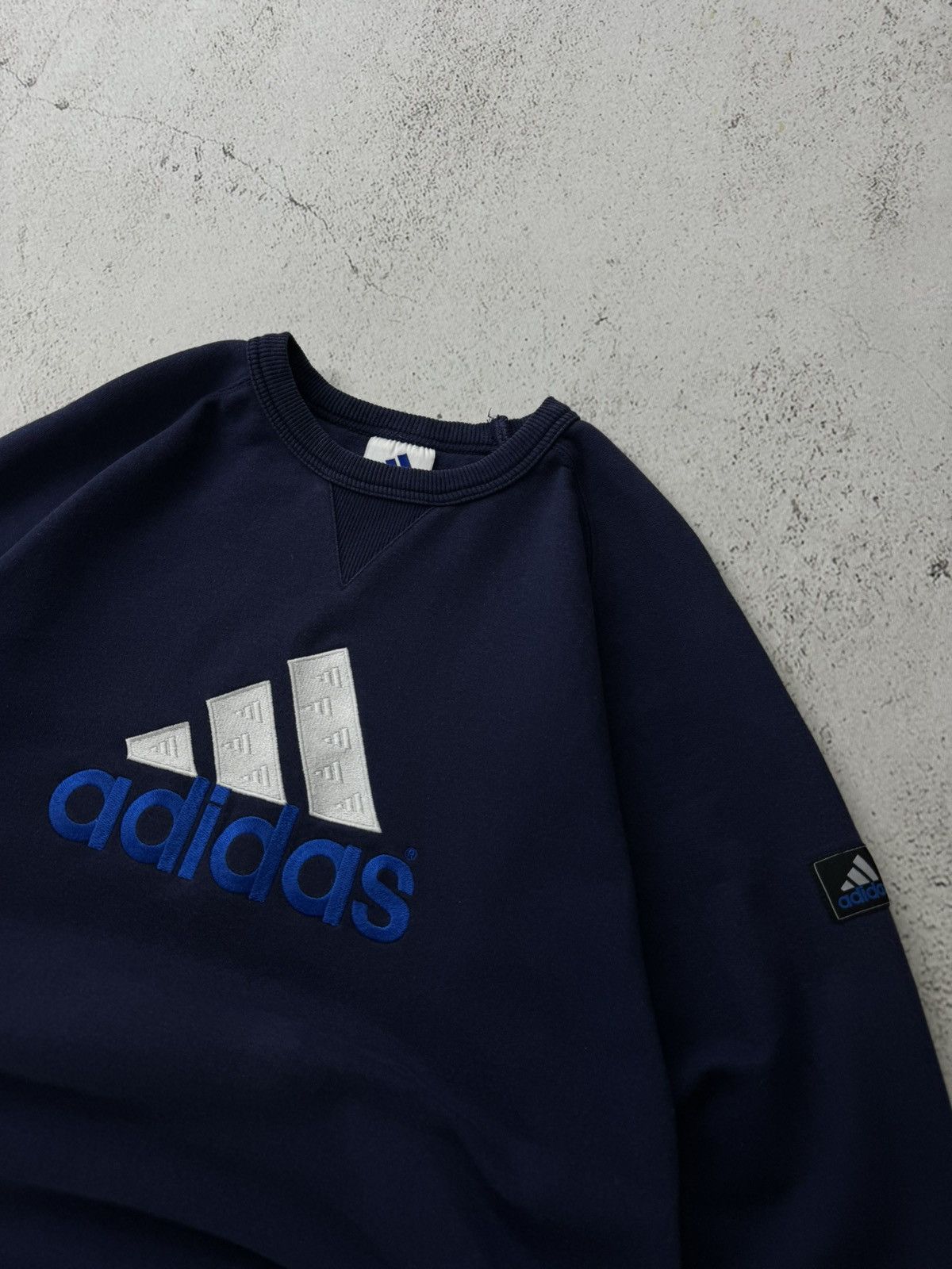 Adidas × Japanese Brand × Vintage Adidas Equipment Logo Faded Vintage Sweatshirt Size US M / EU 48-50 / 2 - 4 Thumbnail