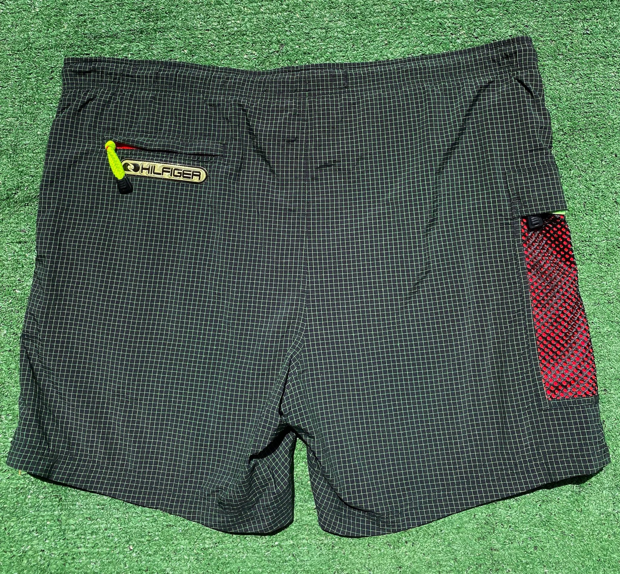 Tommy Hilfiger 90’s Tommy Hilfiger Aquatic Patterned Swim Shorts Large Size US 38 / EU 54 - 8 Thumbnail