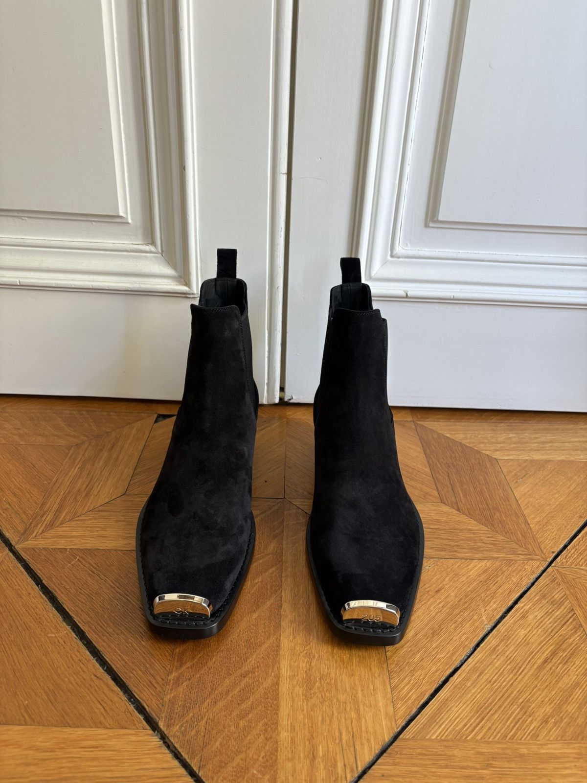 Calvin Klein 205W39NYC Suede Metal Toe Cap Boots Size US 9 / EU 42 - 5 Thumbnail