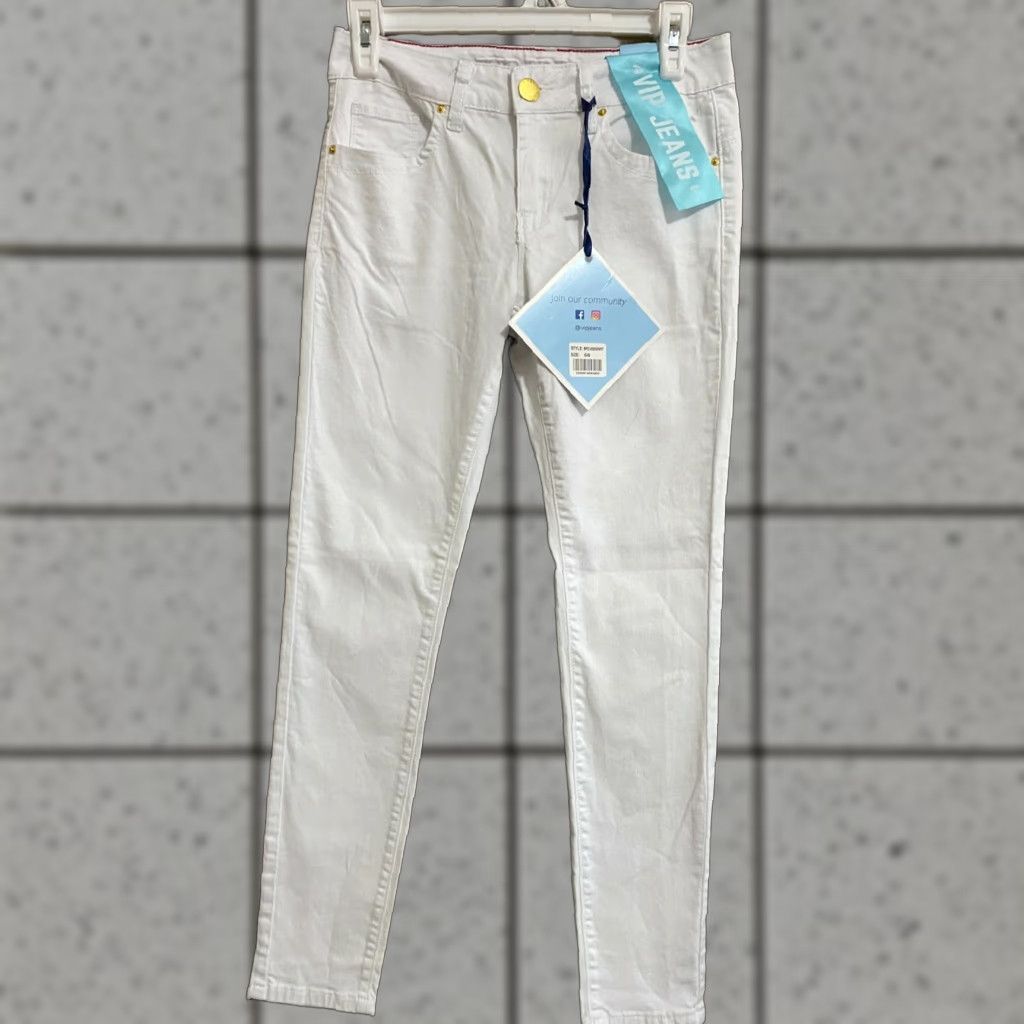 Vintage VINTAGE VIP Jeans WOMEN'S Super Stretch COLLECTION EXTRA SOFT Jeans 5/6 White Mid Rise Zipper Fly Button Closure Womens Size 27" / US 4 / IT 40 - 1 Thumbnail