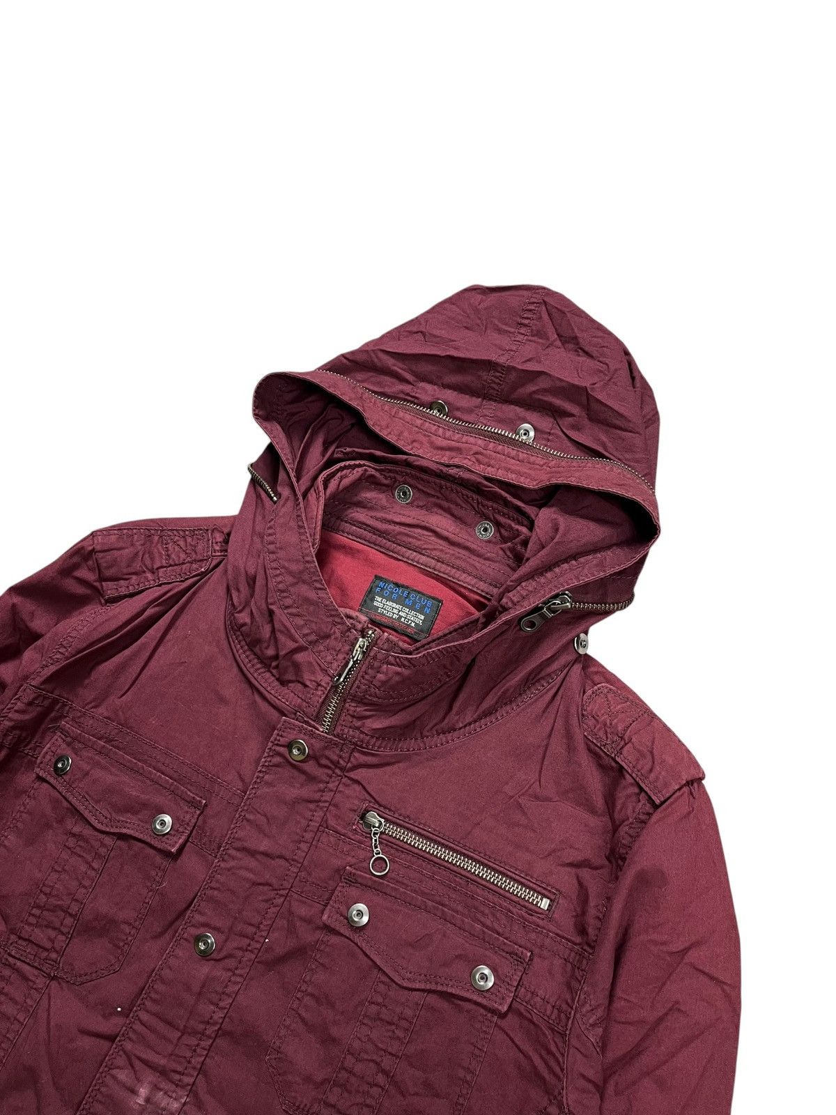 If Six Was Nine 2000s Nicole Club - Vkei Red Wine Bono Jacket Size US M / EU 48-50 / 2 - 8 Thumbnail