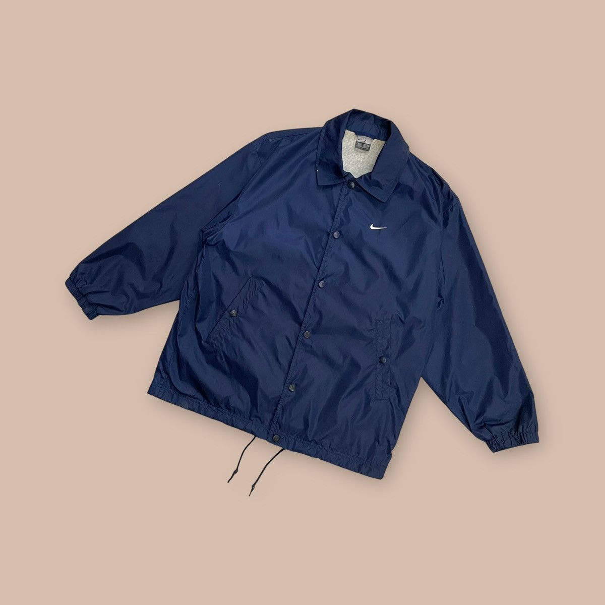 Nike OG 2000's Nike Navy Nylon Jacket Size US S / EU 44-46 / 1 - 1 Thumbnail