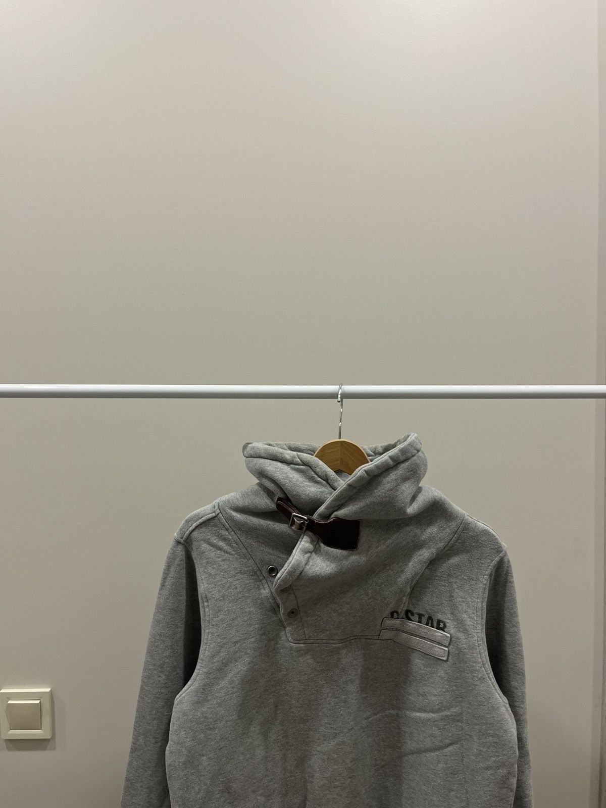 G-Star Vintage G-Star Raw Hoodie Print Big Spellout Logo Grey Y2K Size US M / EU 48-50 / 2 - 2 Thumbnail