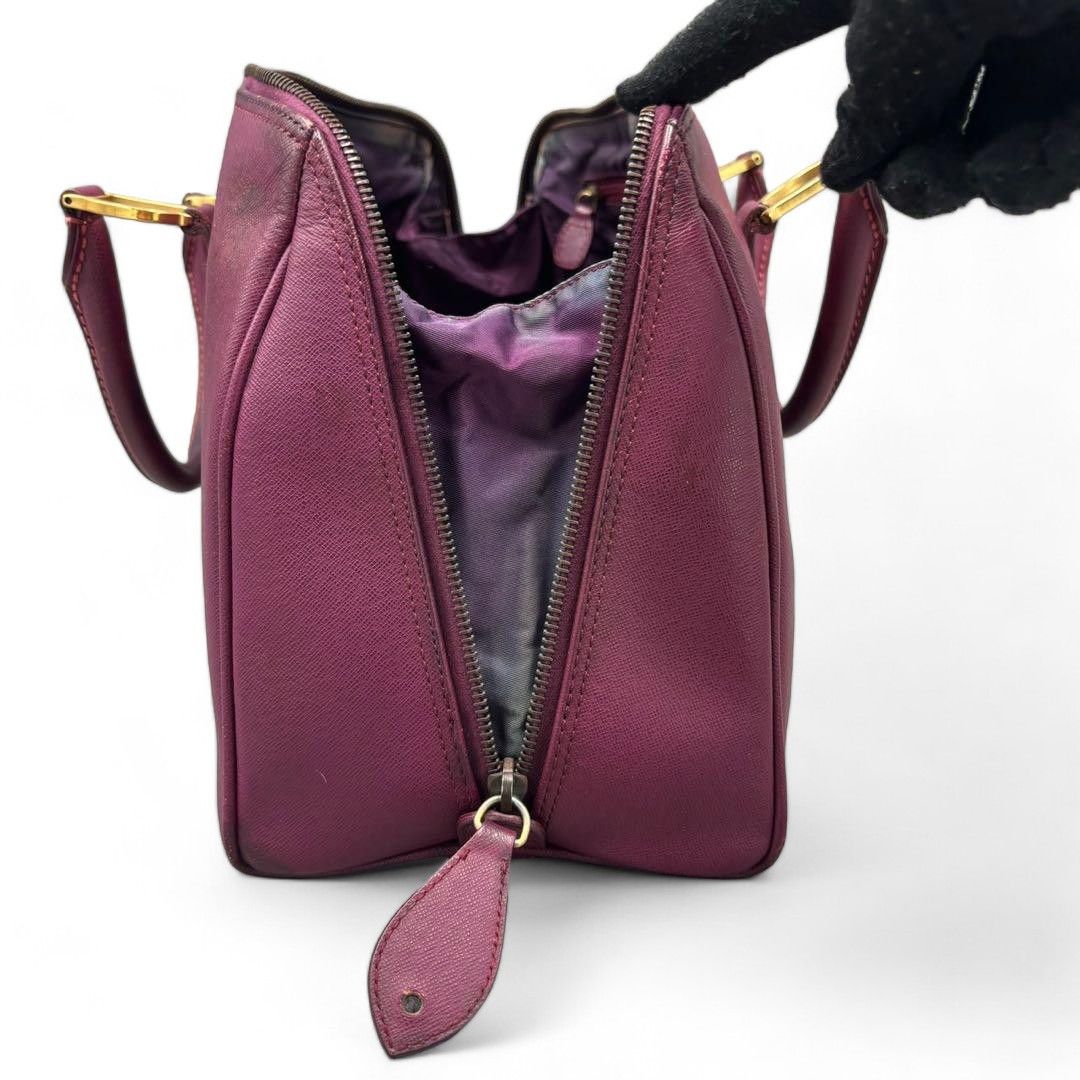 Dior Christian Dior - Cadena Dark Red Handbag Boston Leather Size ONE SIZE - 6 Thumbnail