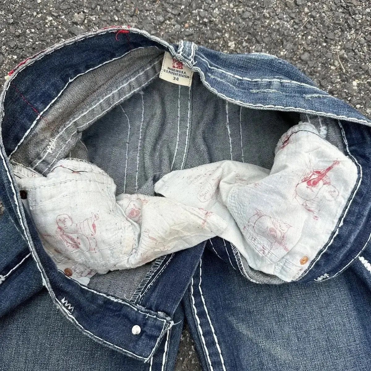 True Religion VINTAGE TRUE RELIGION JEANS BIG STITCH DENIM VERY RARE PANTS Size US 34 / EU 50 - 10 Thumbnail
