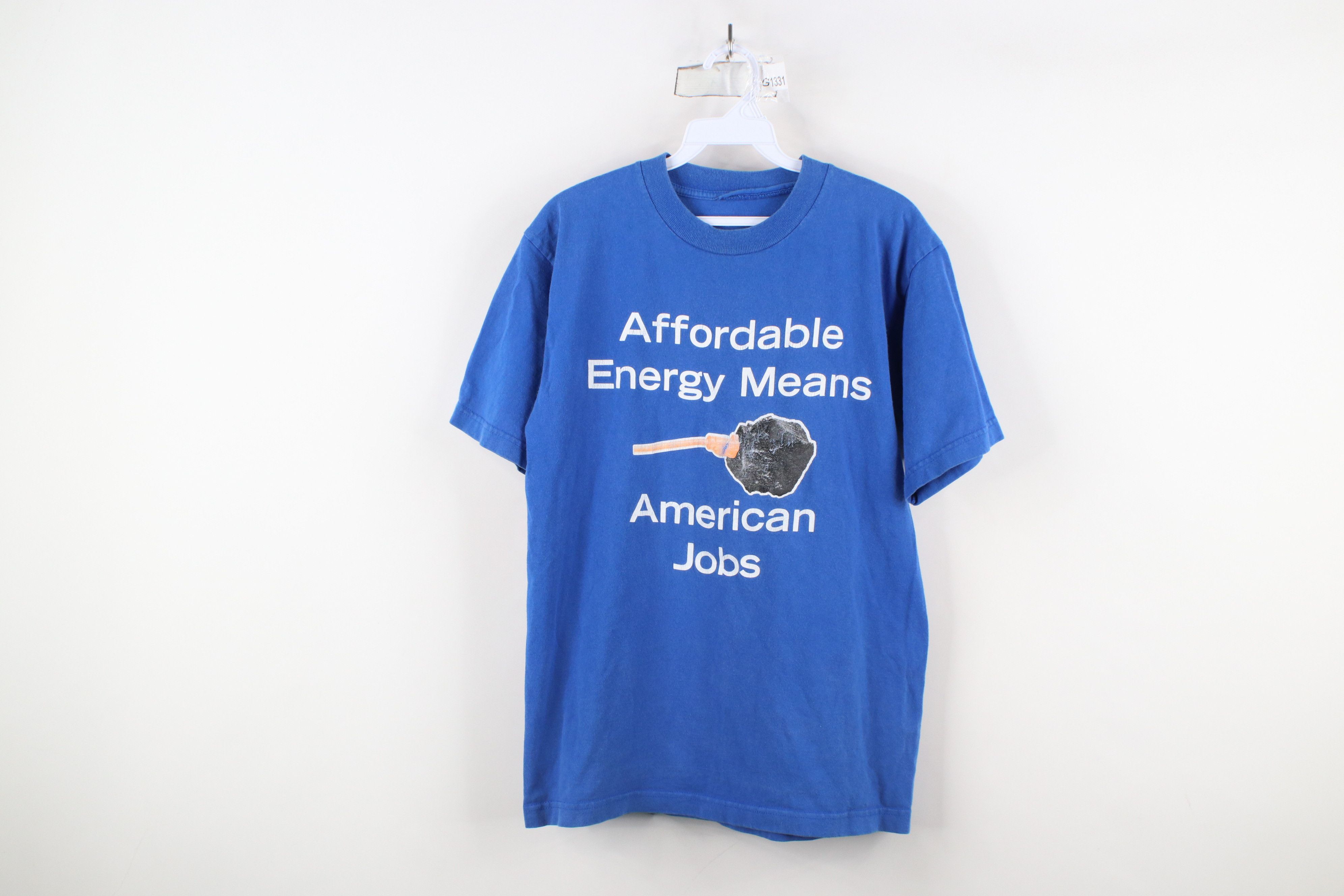 Vintage Vintage Affordable Means American Jobs Clean Coal T-Shirt Size US M / EU 48-50 / 2 - 1 Thumbnail