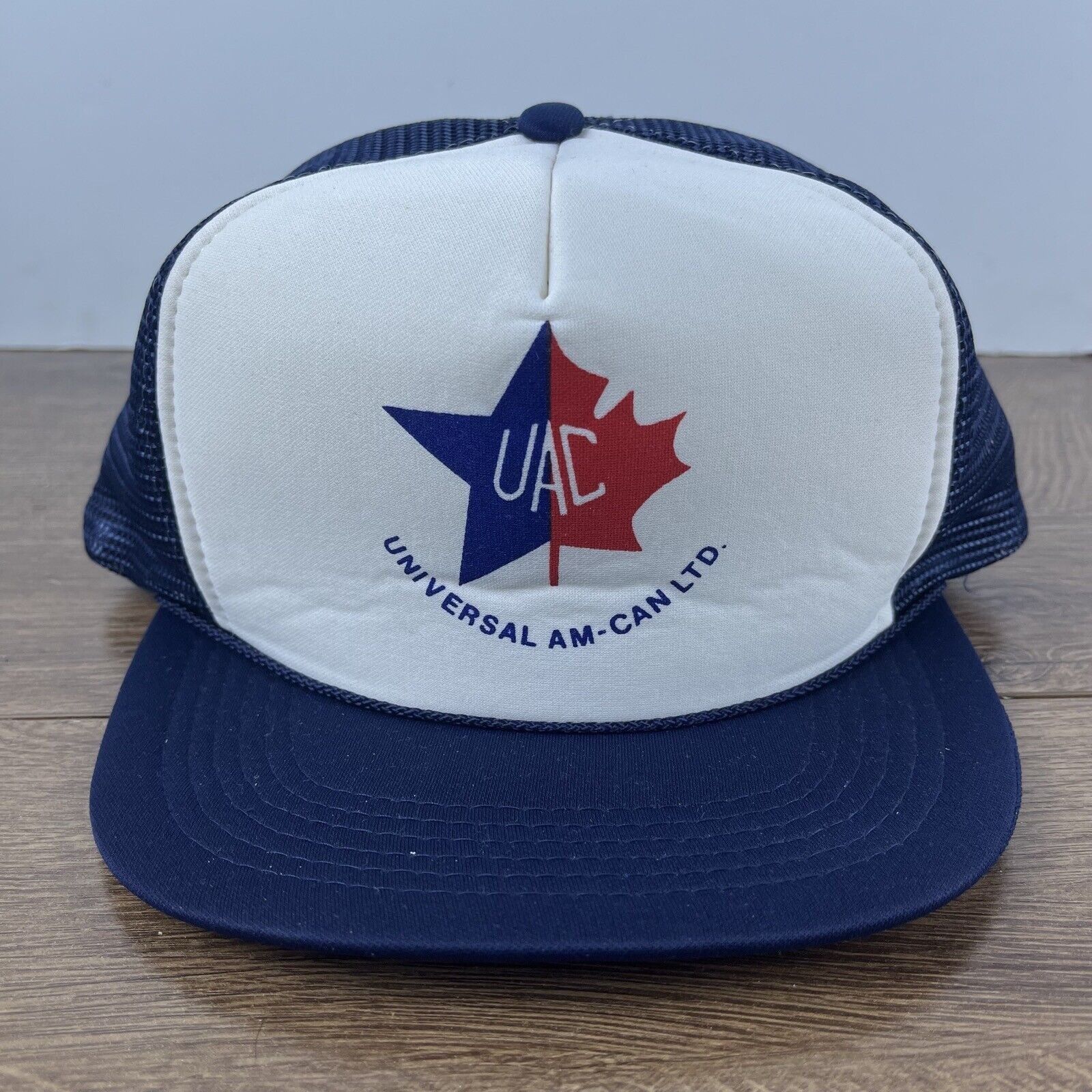 Other UAC Snapback Hat Universal AM Can White Cap Adjustable White Size ONE SIZE - 3 Thumbnail