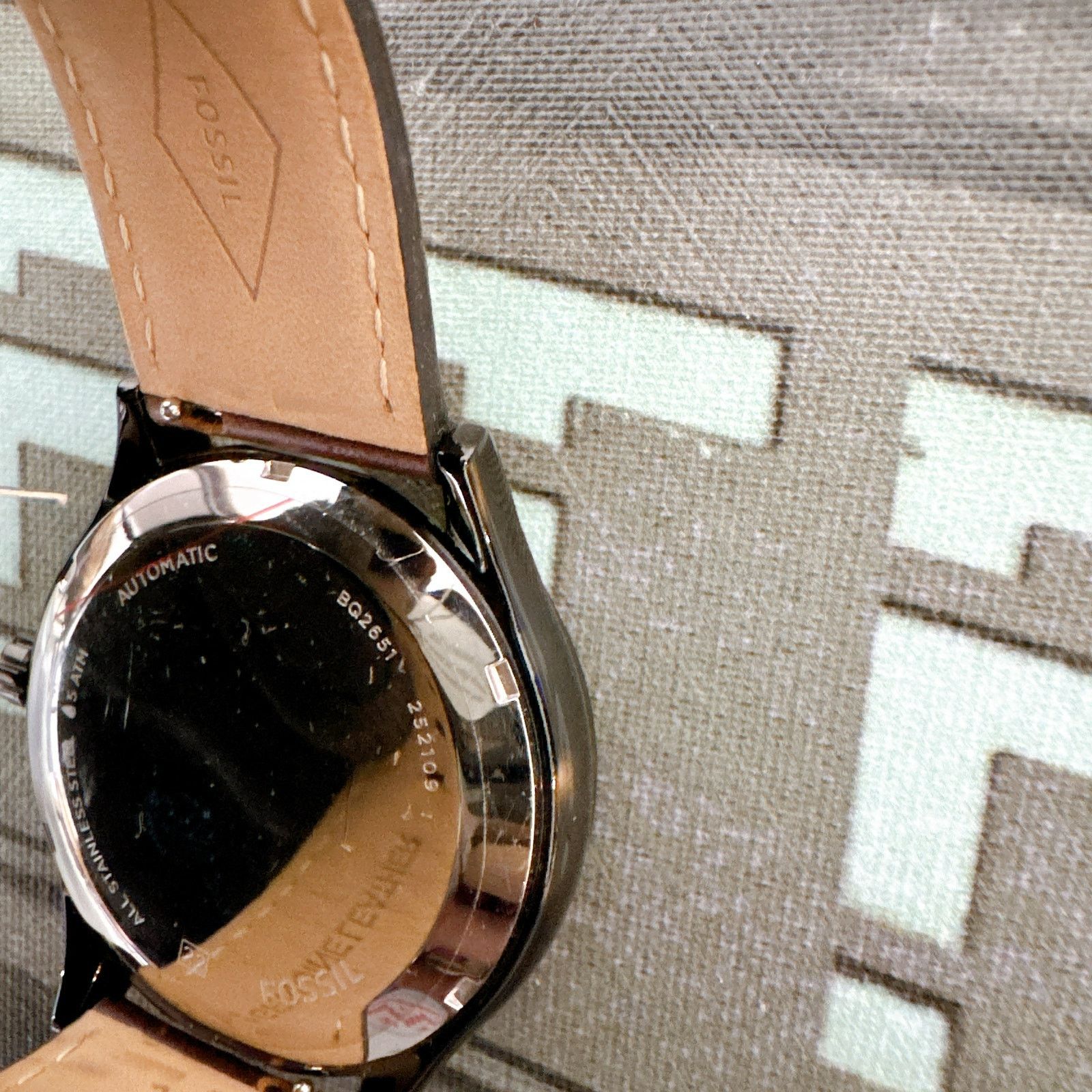 Fossil Fossil BQ2651 Fenmore Automatic Brown Leather Watch Size ONE SIZE - 4 Thumbnail