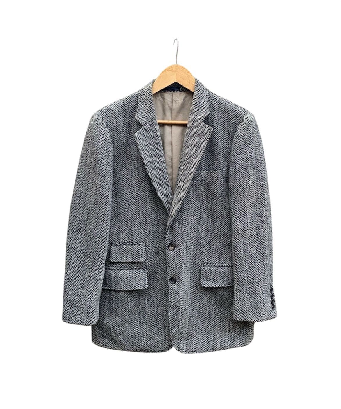Harris Tweed × Japanese Brand × Vintage Vintage Harris Tweed 100% Wool Blazer Jacket Size M / US 6-8 / IT 42-44 - 1 Thumbnail