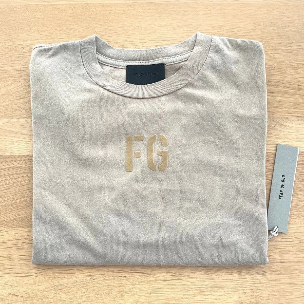 Fear of God 7th Collection FG Tee VINTAGE PARIS SKY M