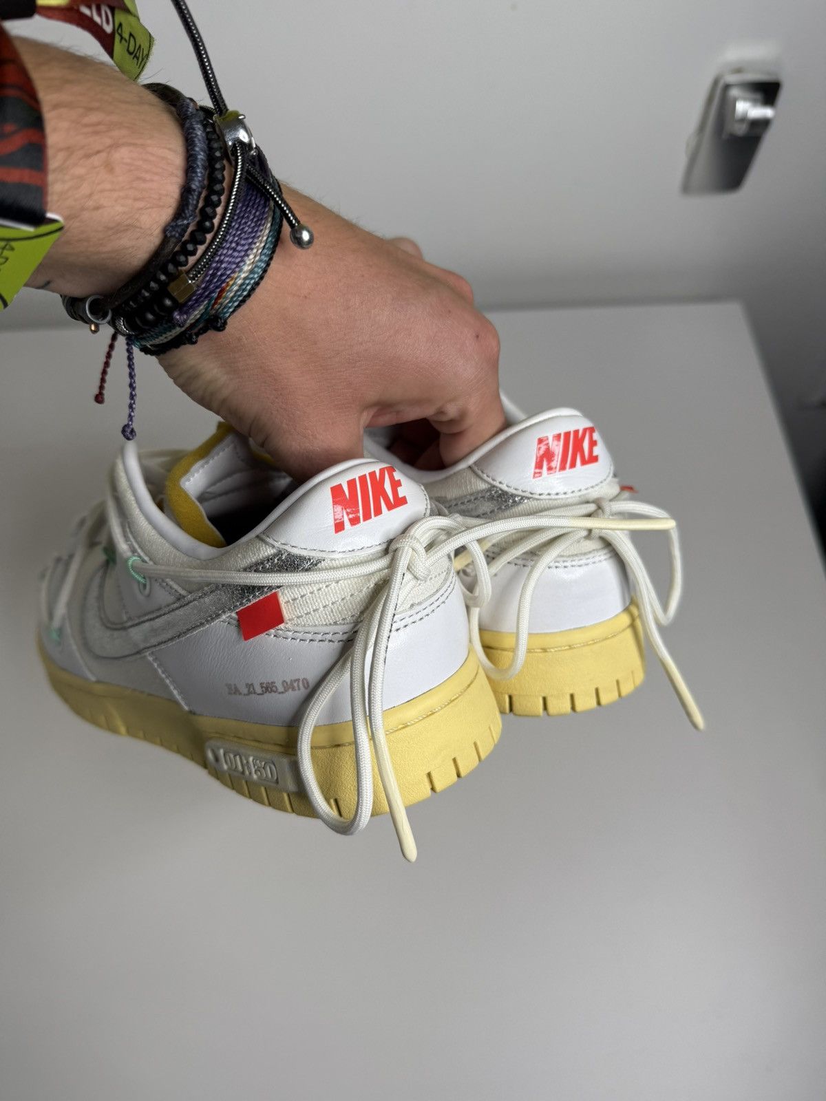 Nike × Off-White Nike Dunk Low x OW "Lot 1" (Size 9) Size US 9 / EU 42 - 3 Thumbnail