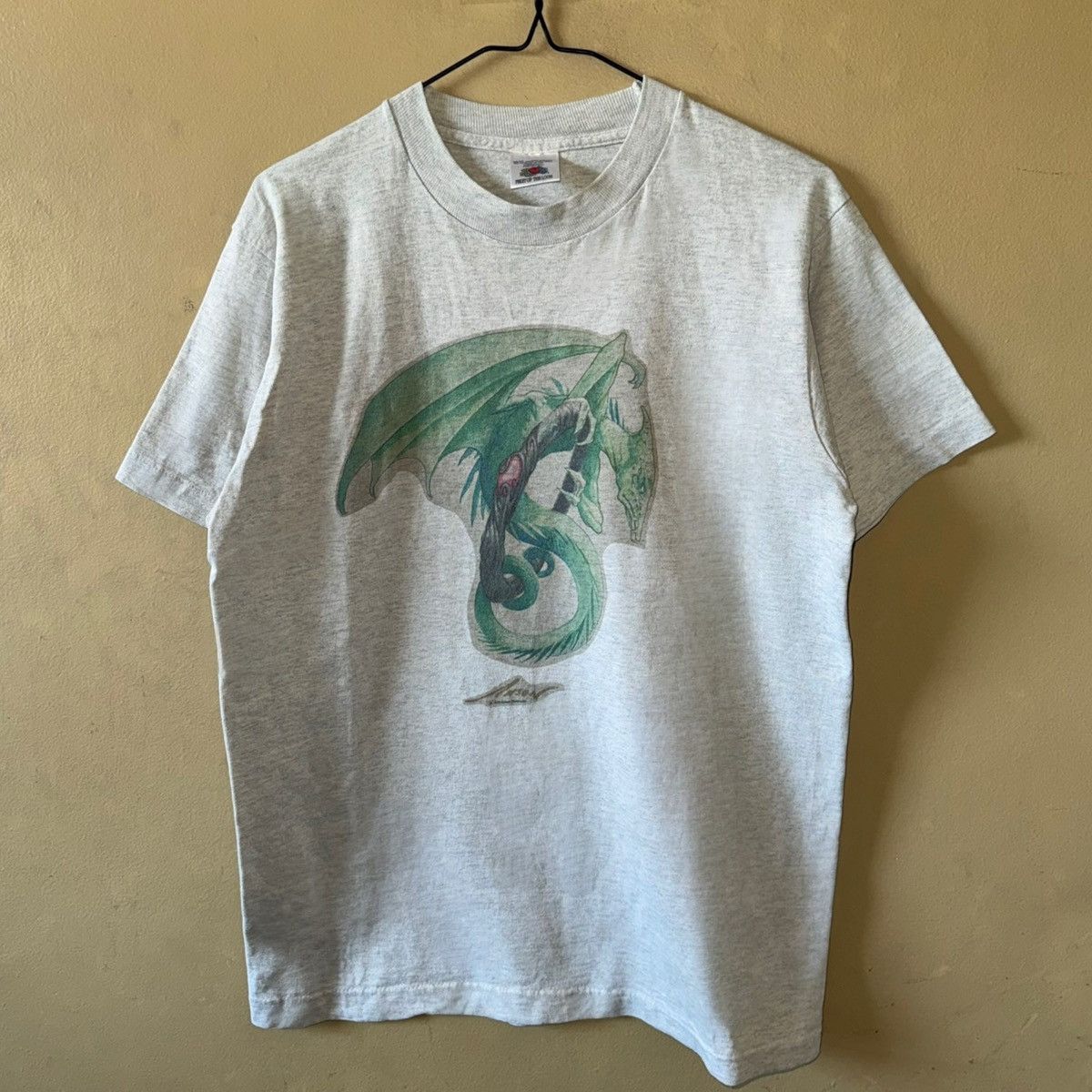Vintage 1995 Magic the Gathering Dragon Anson Maddocks Original Tee Size US M / EU 48-50 / 2 - 1 Thumbnail