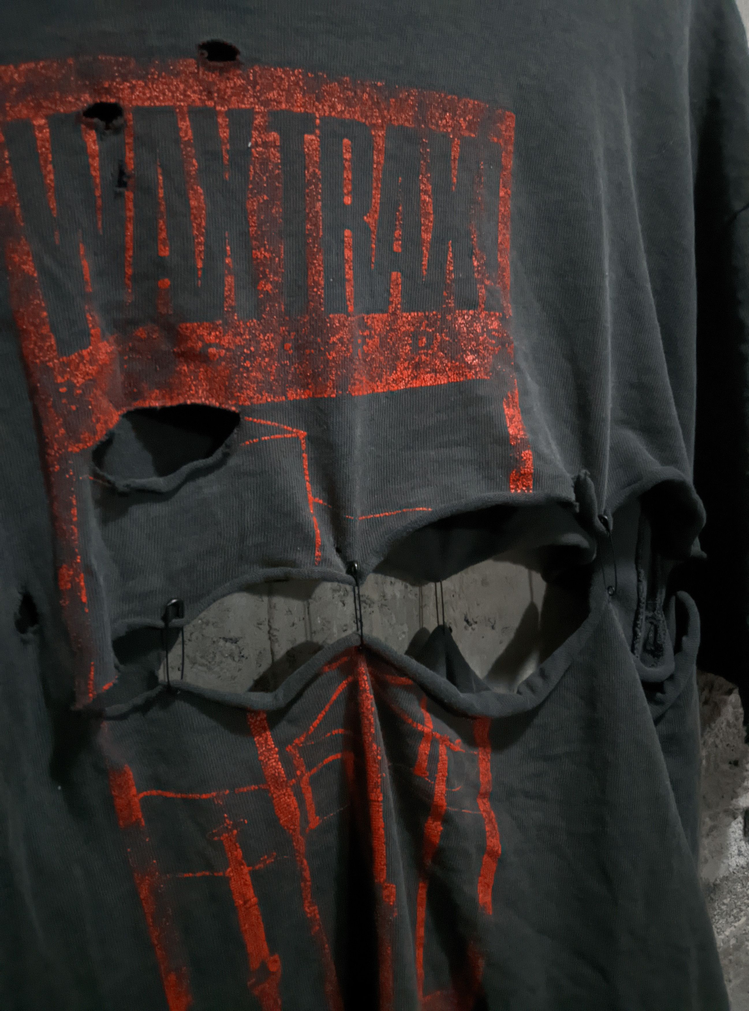 Band Tees Vintage 90s destroyed waxtrax records Chicago grunge erd Size US XL / EU 56 / 4 - 4 Thumbnail