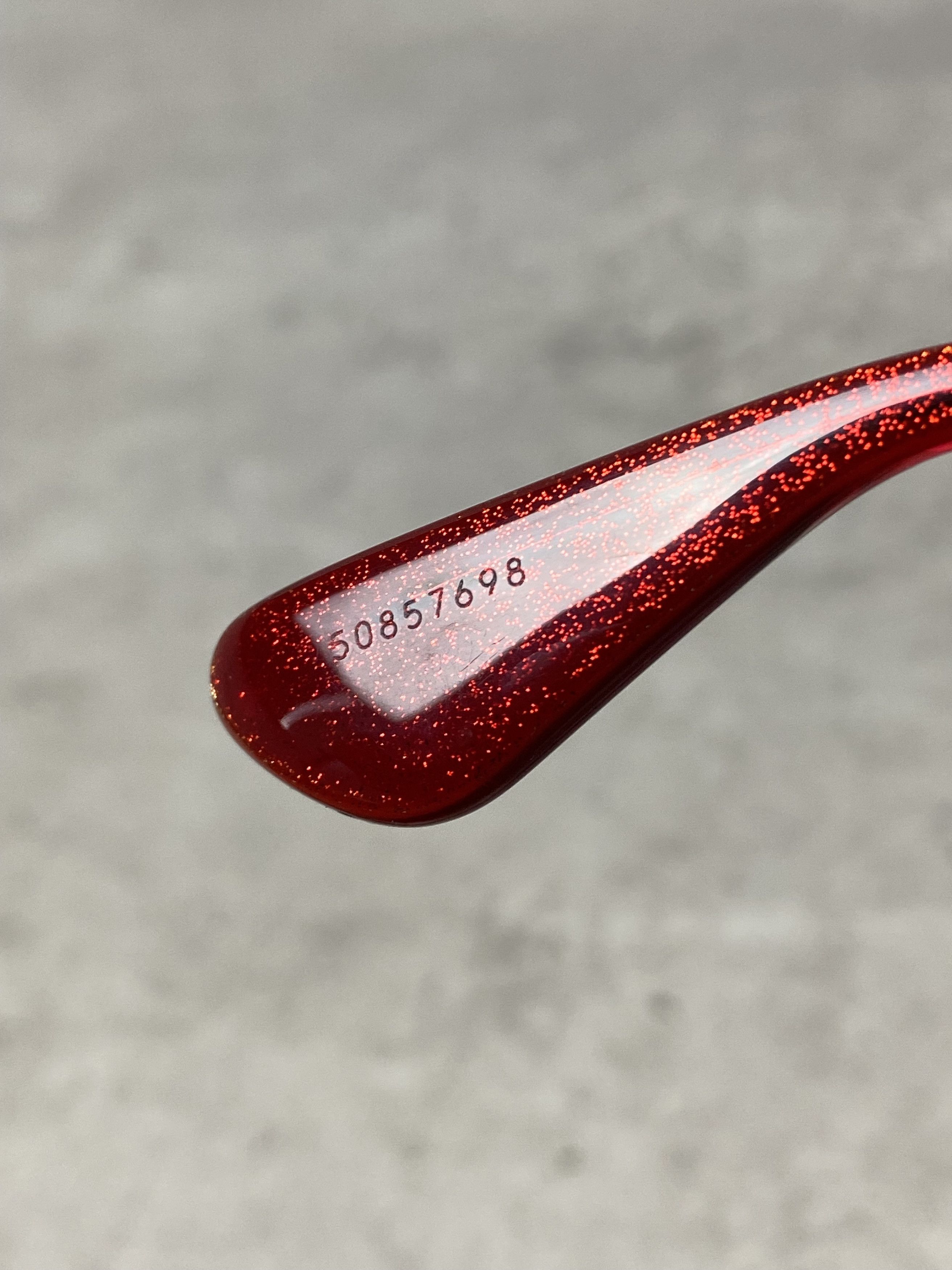 Chrome Hearts Chrome Hearts GLITTER GOO II RCRYS Sunglasses Red Size ONE SIZE - 12 Thumbnail
