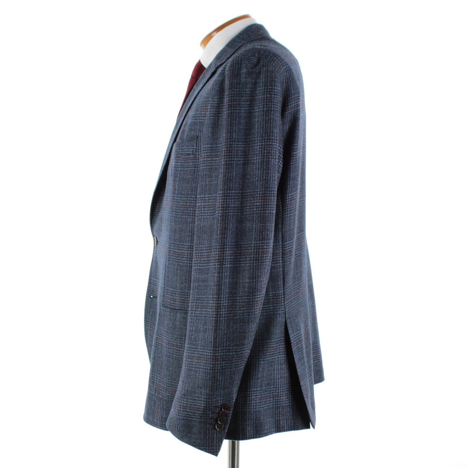 Luciano Barbera Luciano Barbera Sport Coat Size 46 US in Blue Size 46R - 4 Thumbnail