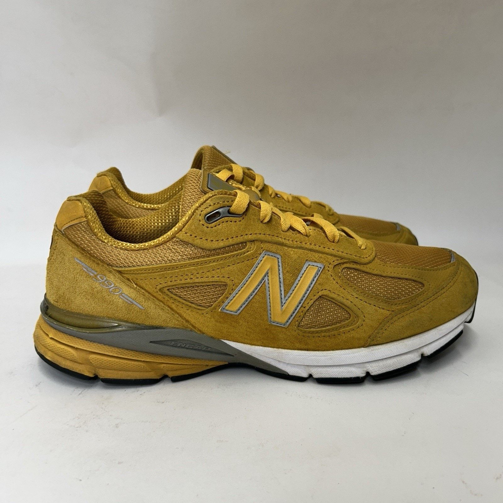 New Balance New Balance 990 990v4 Made In USA “Mustard Yellow” M990QK4 Size US 11.5 / EU 44-45 - 4 Thumbnail