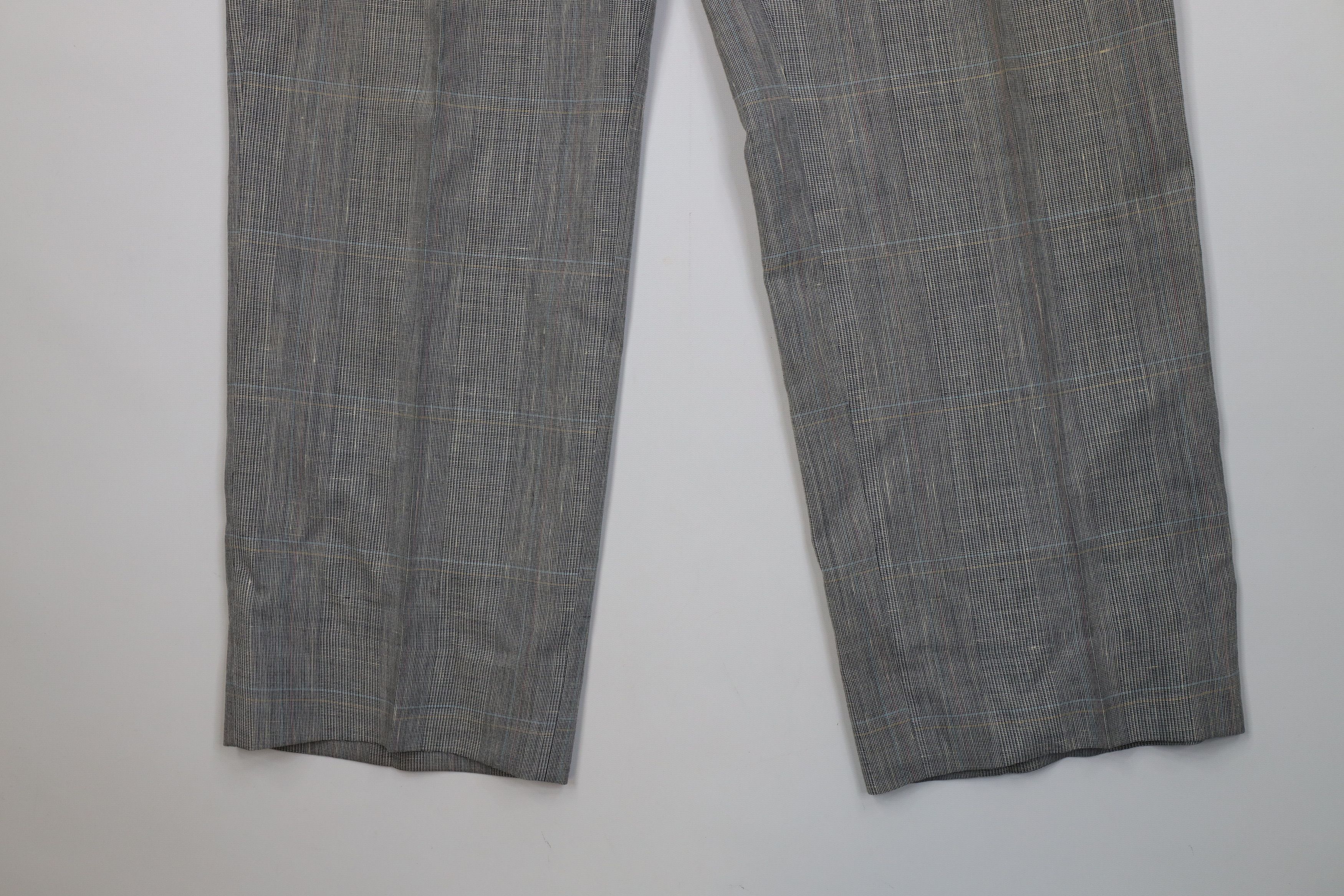 Vintage Vintage 60s 70s Houndstooth Wool Wide Leg Chino Pants USA Size US 36 / EU 52 - 4 Thumbnail