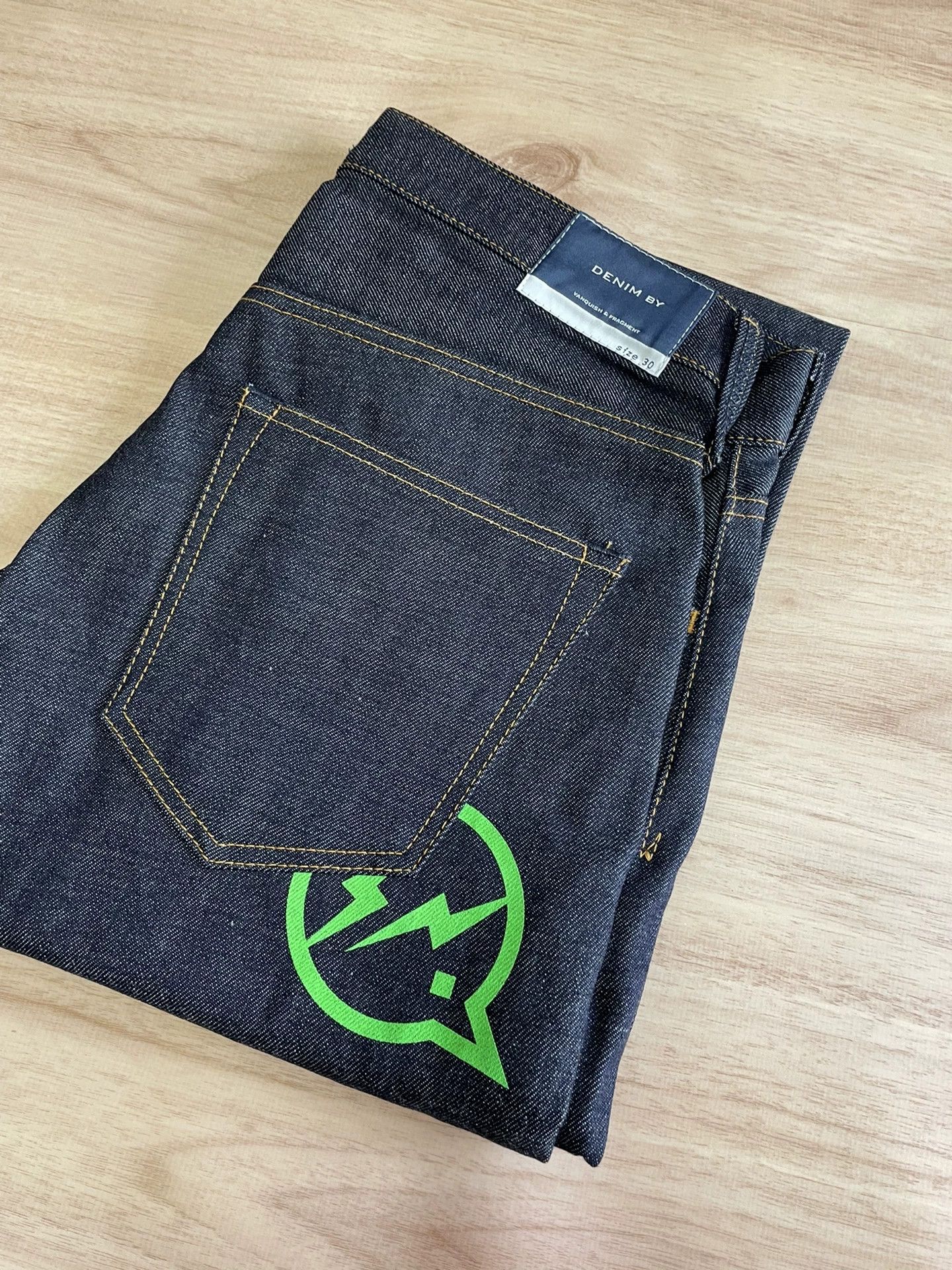 Fragment Design FRAGMENT x VANQUISH Green Flash Raw 9-Jeans W30 New Size US 30 / EU 46 - 1 Thumbnail