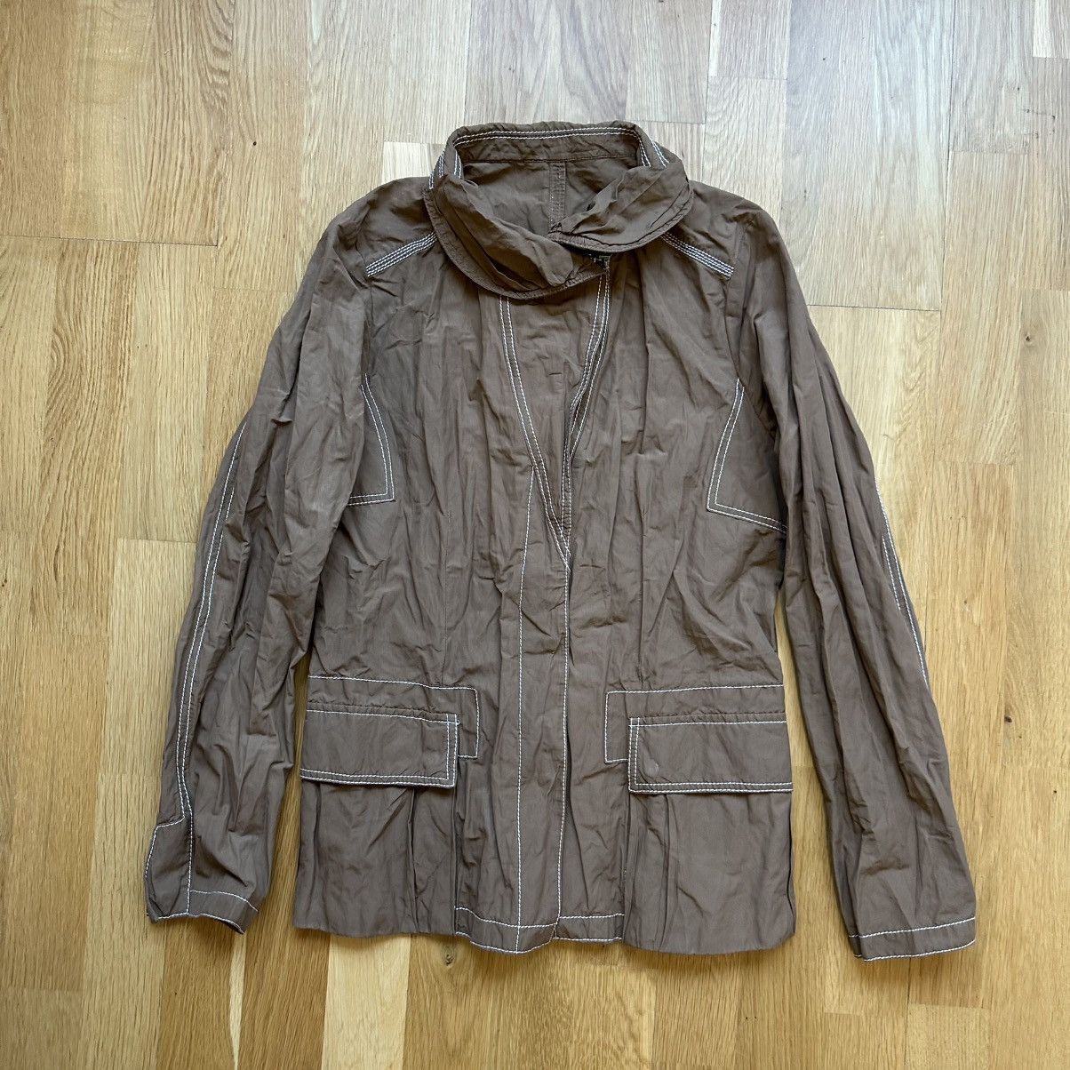 Vintage Moncler brown label nylon jacket