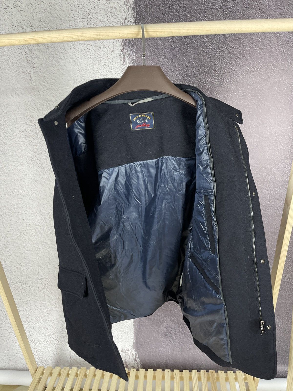 Paul & Shark Paul & Shark wool single-breasted coat zipper pockets Size US L / EU 52-54 / 3 - 18 Thumbnail