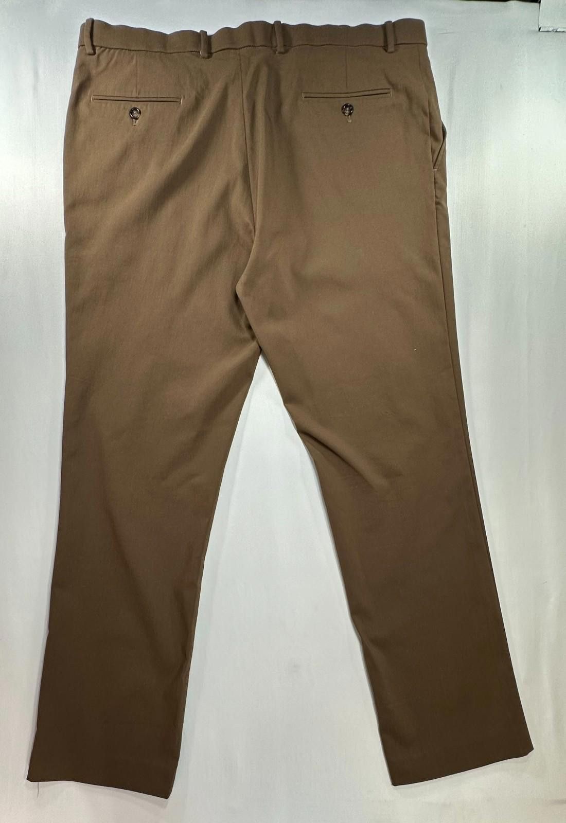 Tommy Hilfiger Tommy Hilfiger Flat Straight Leg Dress Pants Brown Men 40/32 Size US 40 / EU 56 - 2 Thumbnail