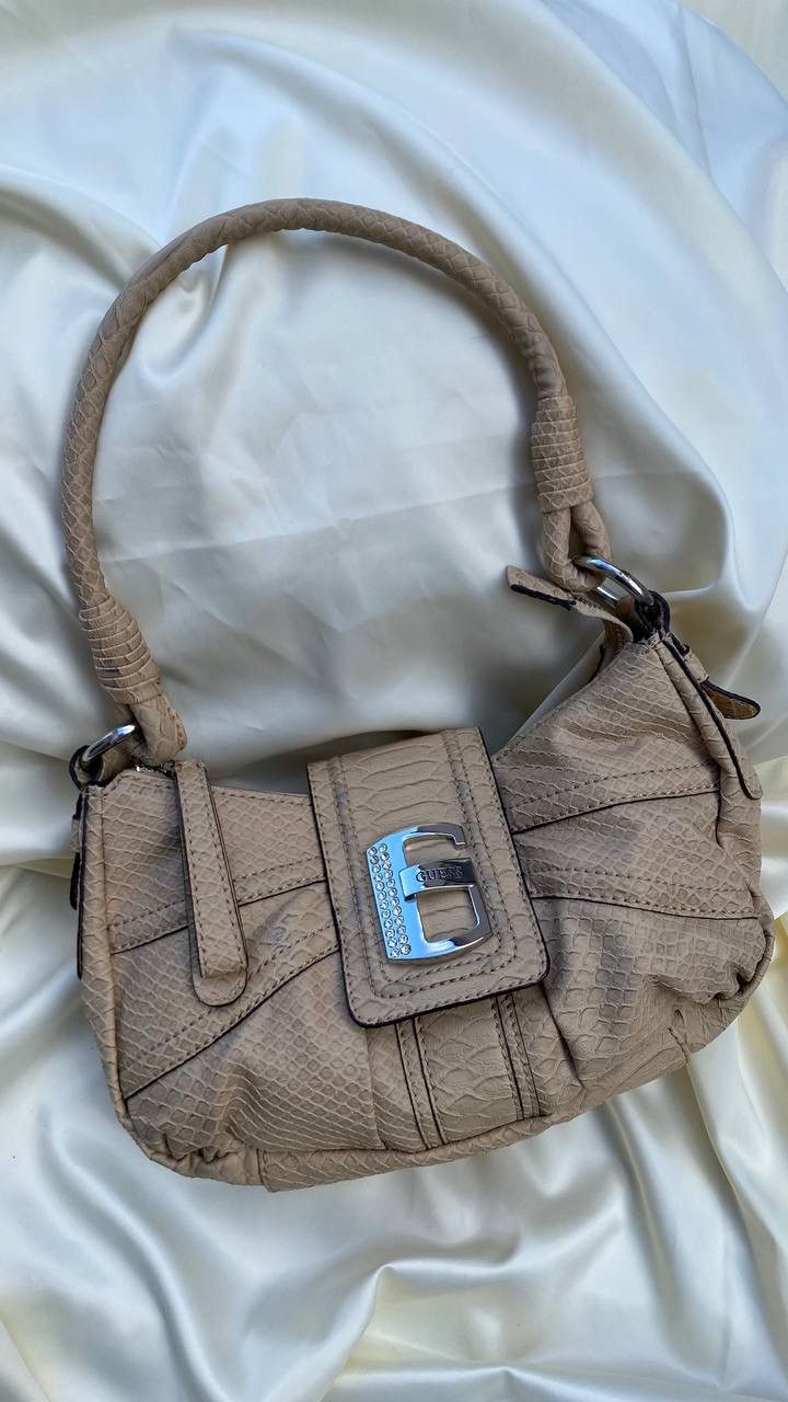 Vintage Vintage Guess beige shoulder bag Size ONE SIZE - 2 Thumbnail