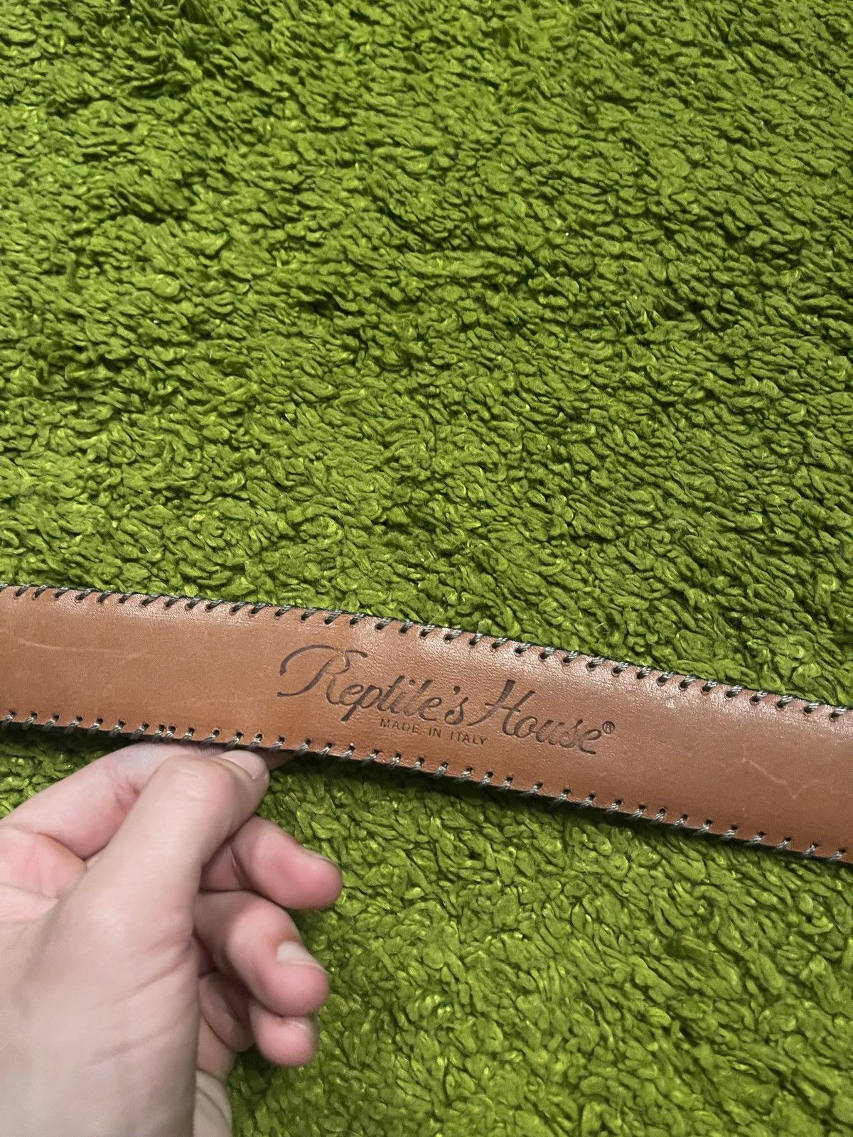 Other 🐊 Reptiles House real crocodile skin leather belt Size 34 - 11 Thumbnail