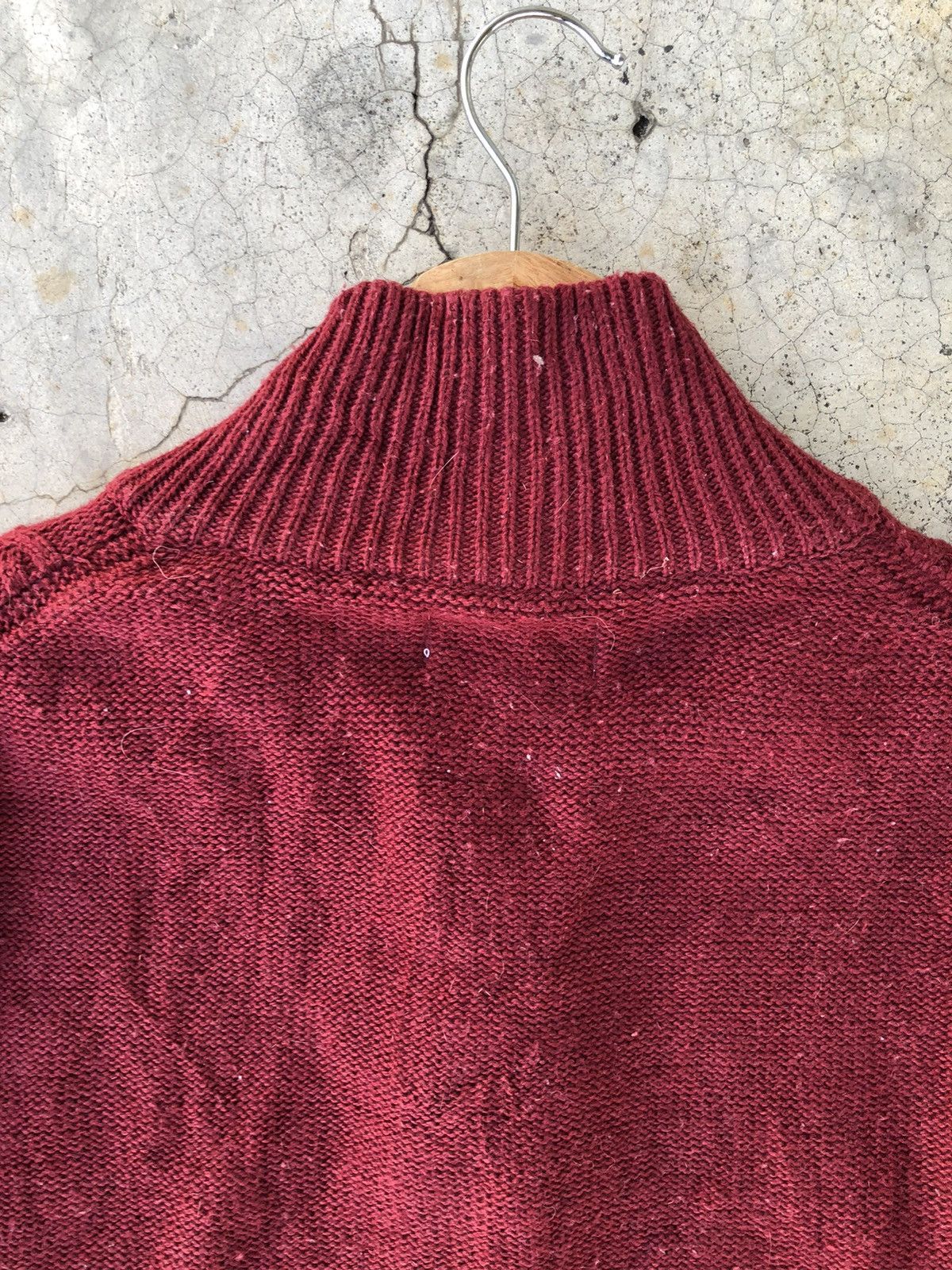 Aran Isles Knitwear Vintage Maron Cardigan Knitting Jumper With Pocket Size US S / EU 44-46 / 1 - 11 Thumbnail