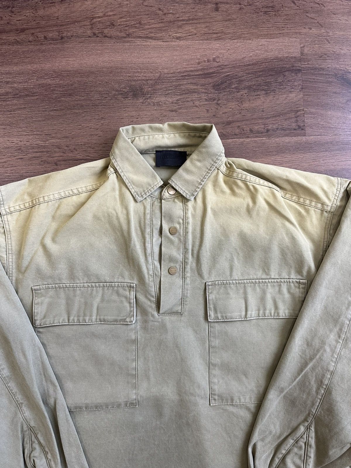 Fear of God Fear of God 7th Green/Sun-Faded Shirt Size US M / EU 48-50 / 2 - 2 Thumbnail
