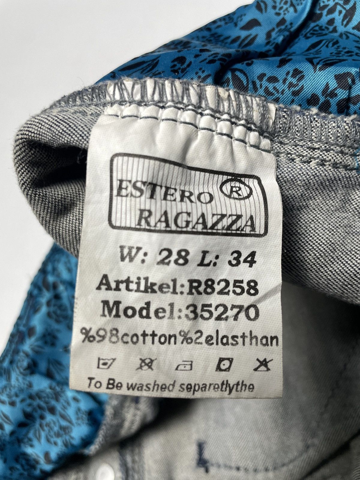 Japanese Brand 2000’s Estero Ragazza - Asymmetrical Bikers Denim Pants Size 28" / US 6 / IT 42 - 11 Thumbnail