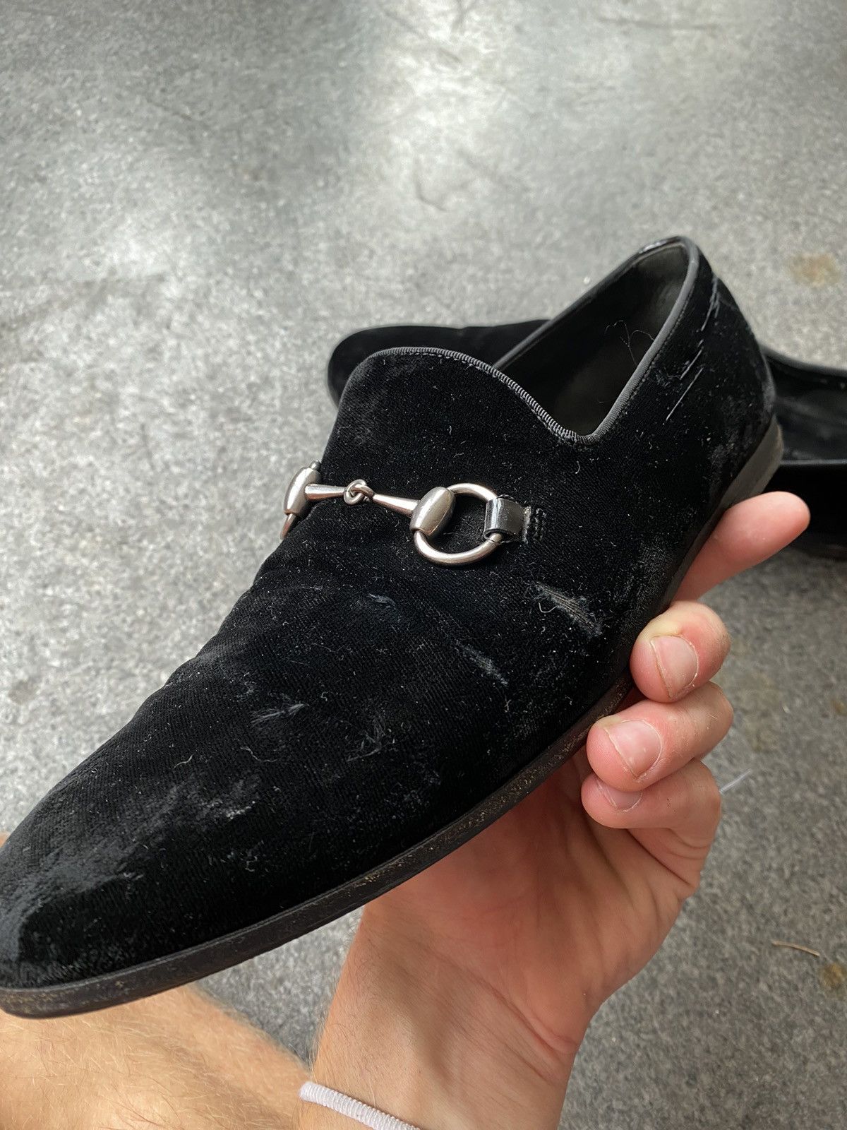Gucci Gucci Velvet Loafers Size US 7 / EU 40 - 15 Thumbnail